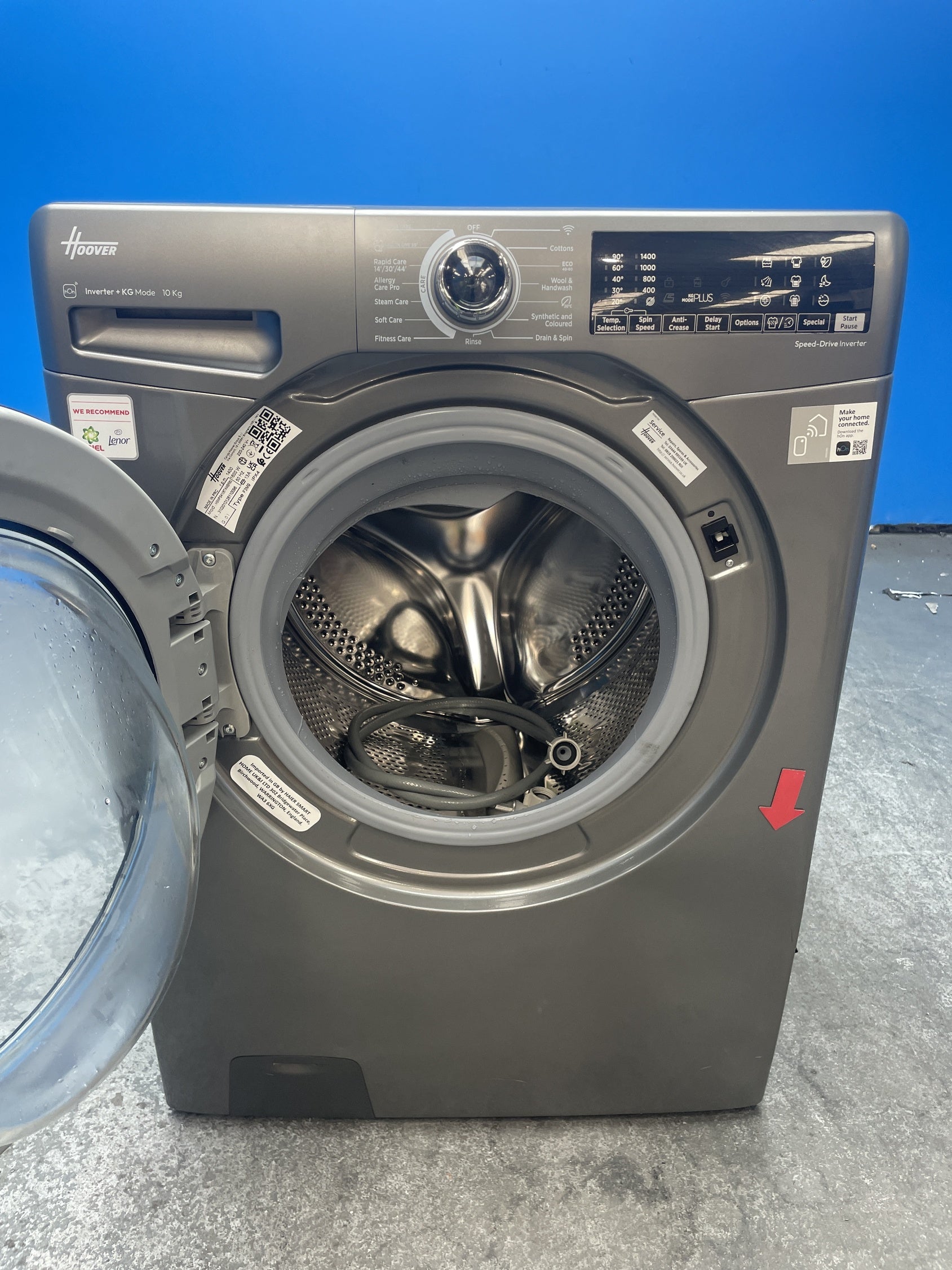 #GRC-158-512 - Hoover H3B13WPS4106TAMBR 10kg 1400 Spin Washing Machine