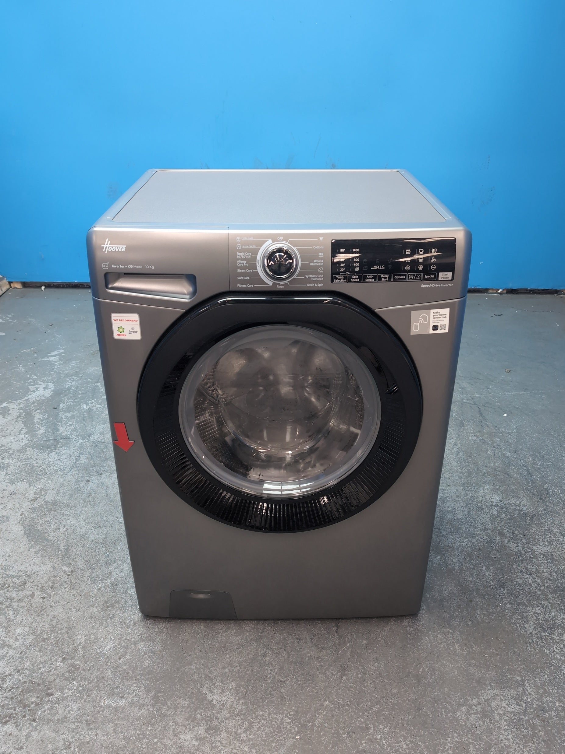 #GRC-164-357 - Hoover H-WASH 350 10kg 1400rpm Washing Machine – Eco-Power Inverter Motor