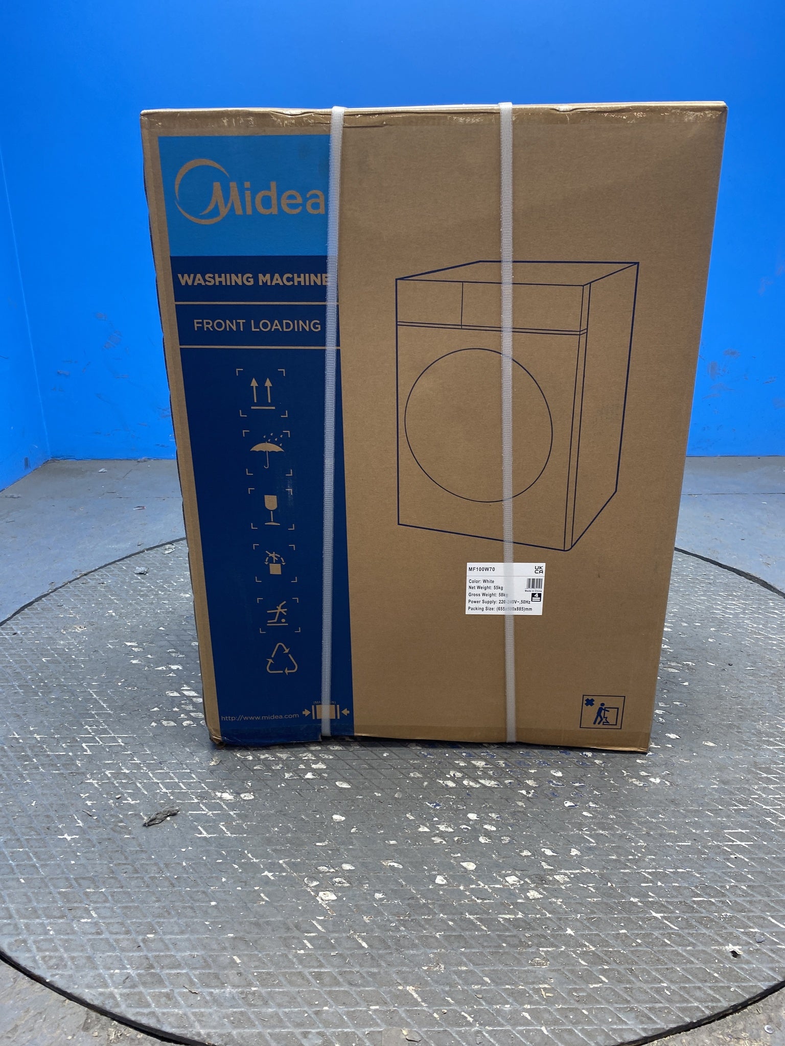 #GRC-158-870 - Midea MF100W70 7kg 1200 Spin Washing Machine