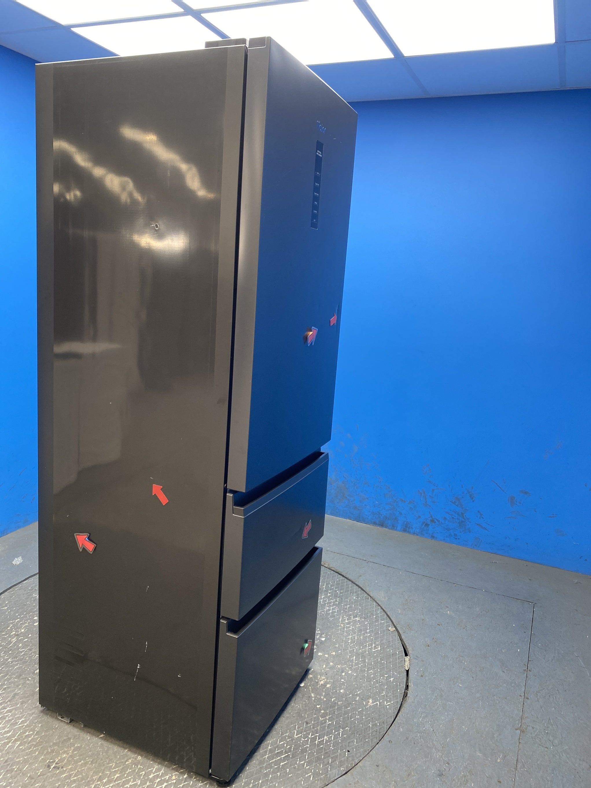 #GRC-156-817 - Haier HTW3618ENPB 3D 60 Series 3 Fridge Freezer