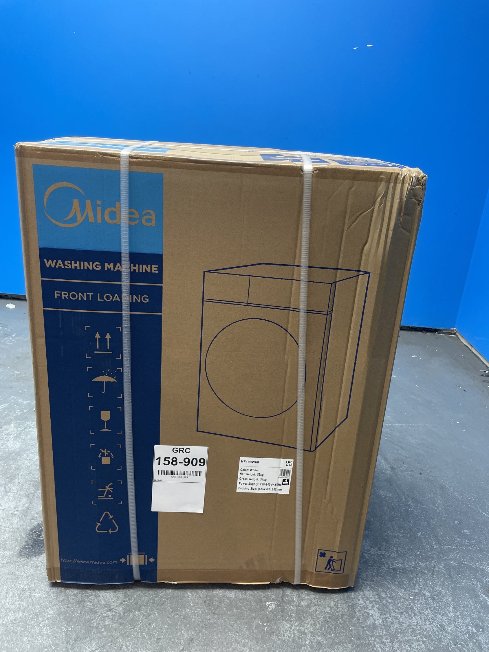 #GRC-158-909 - Midea MF100W60 6kg 1000 Spin Washing Machine with Lunar Dial