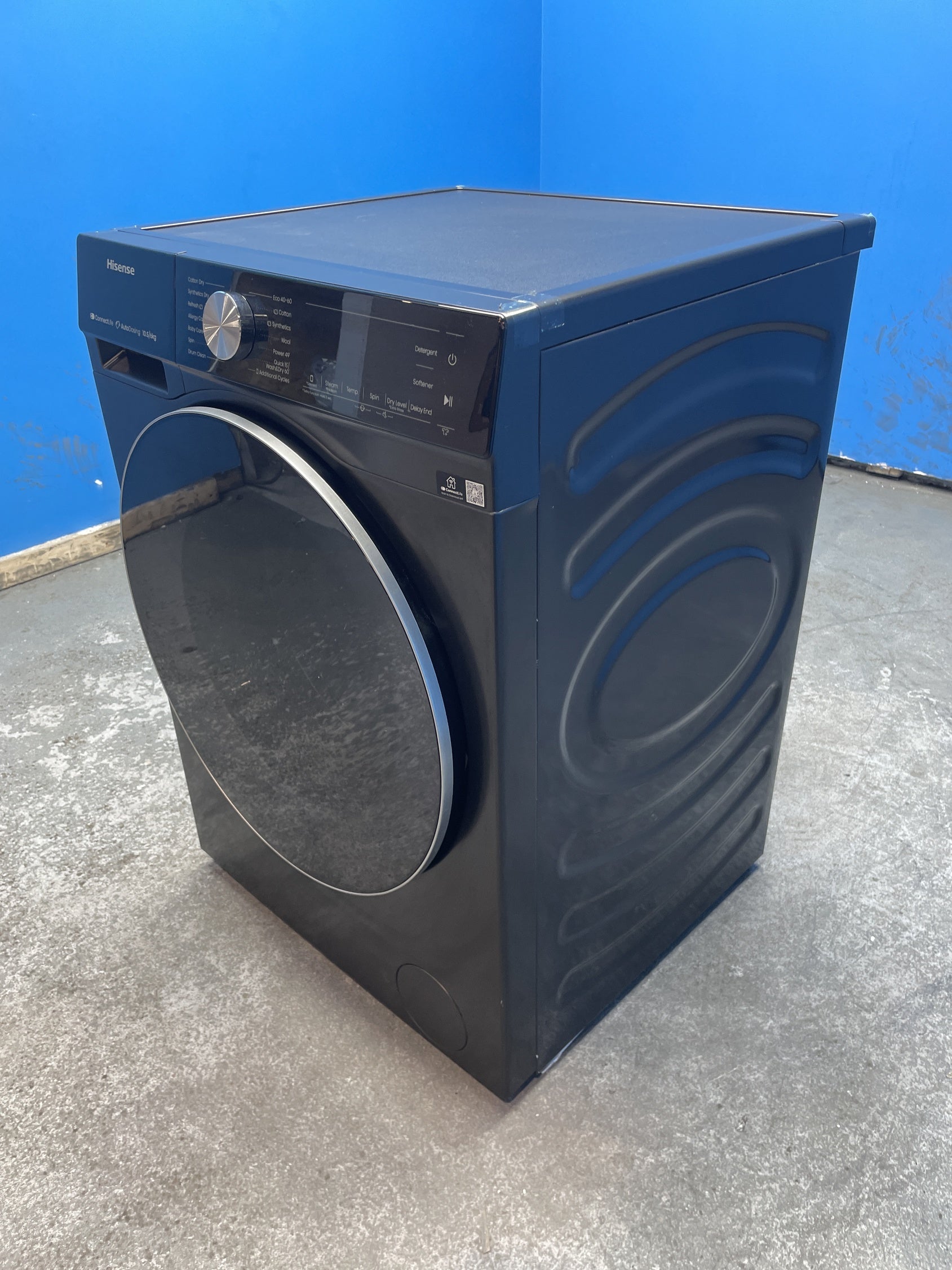 #GRC-136-296 - Hisense WD5S1045BB 10.5/6kg 1400rpm Auto Dosing Washer Dryer