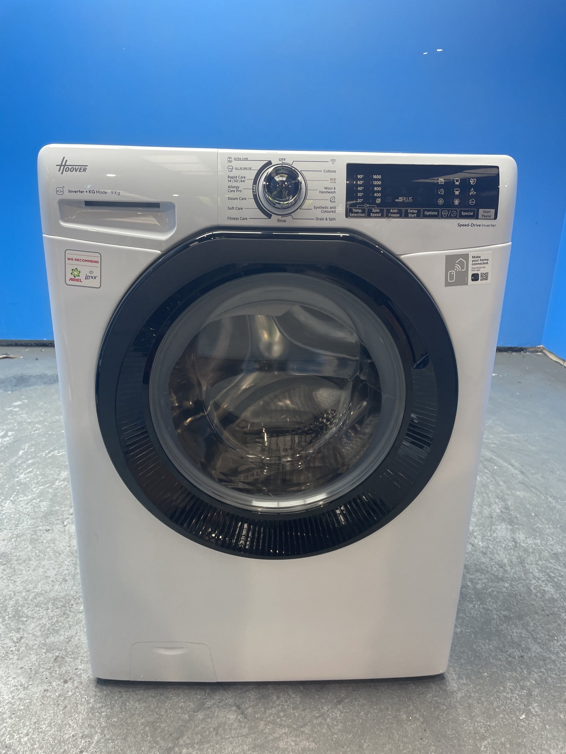 #GRC-159-548 - Hoover H3WPS696TAMB6-80 H-WASH 350 9kg 1600rpm Washing Machine
