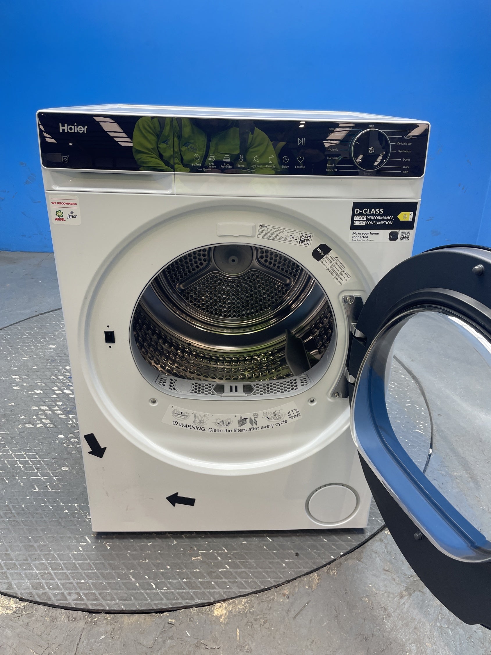 #GRC-154-820 - Haier HD80-D357U1 8kg Heat Pump Tumble Dryer