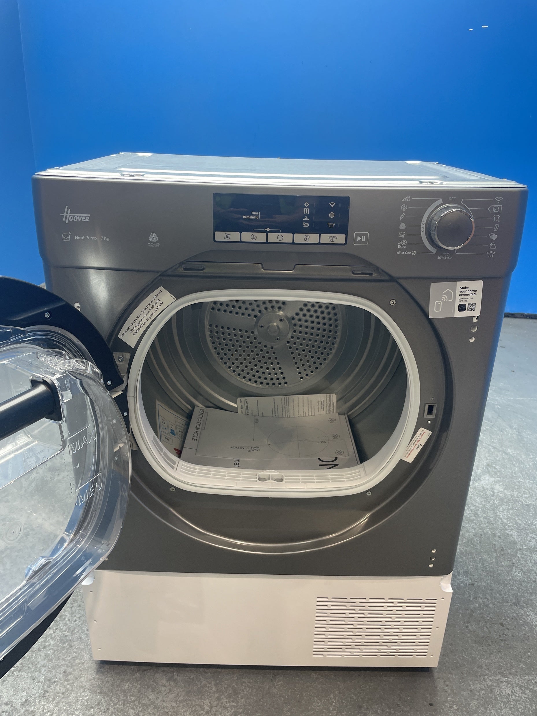 #GRC-160-139 - Hoover BATDH7A1TCER-80 Integrated 7kg Heat Pump Tumble Dryer