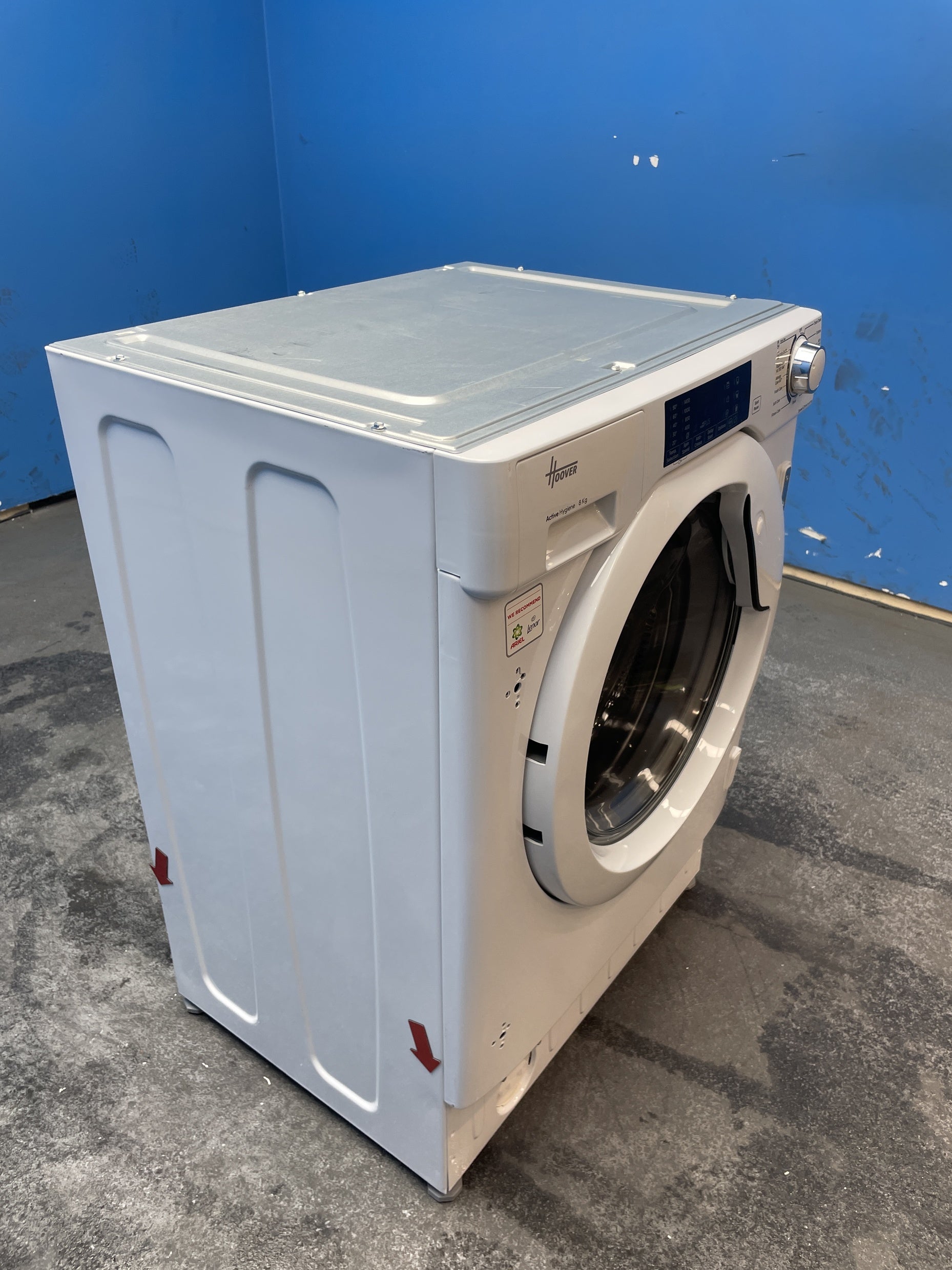 #GRC-163-375 - Hoover H-WASH 300 8kg 1400rpm Integrated Washing Machine – KG Mode Sensor, White