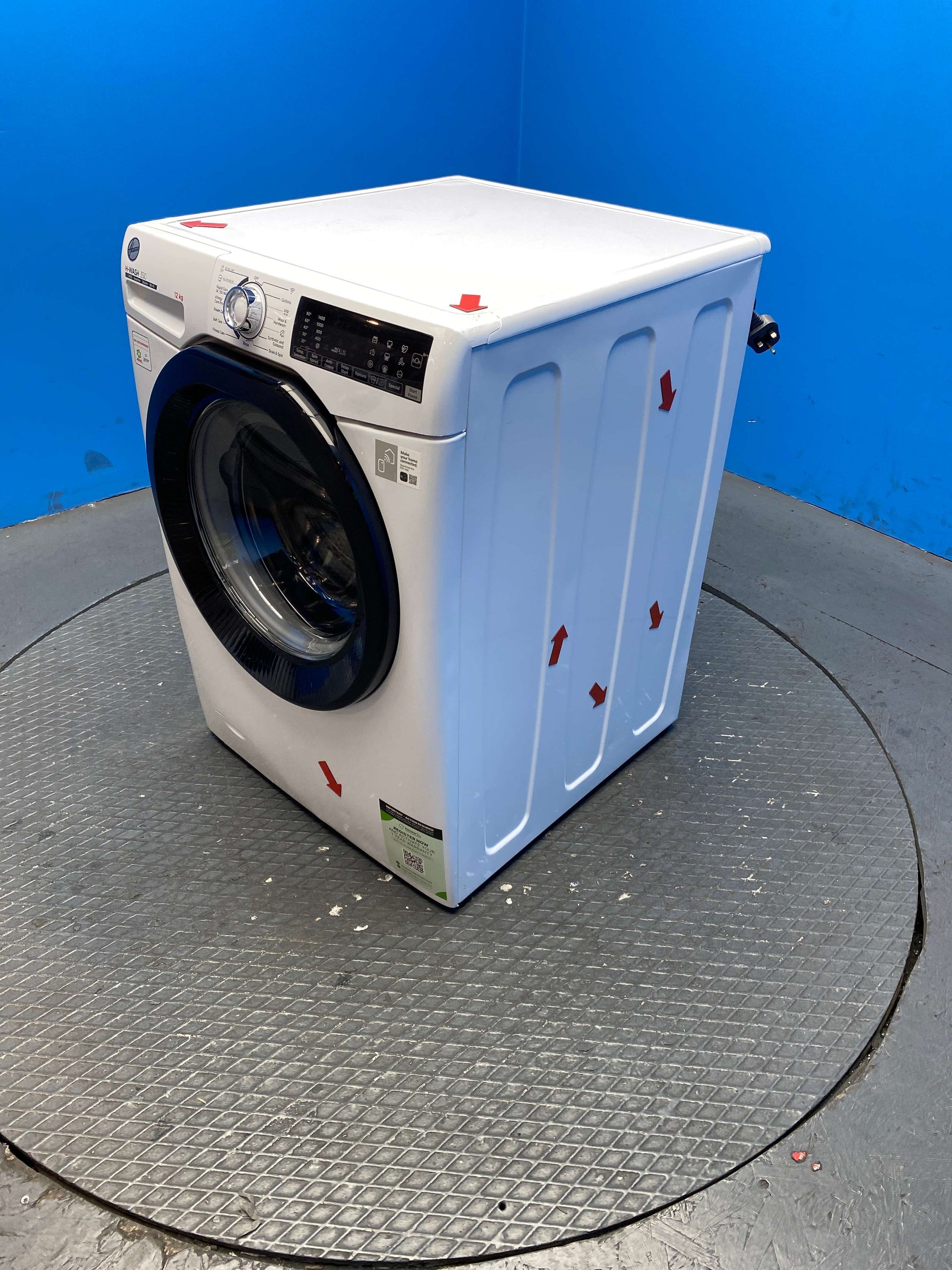 Hoover H3WPS4126TAMB580 12kg 1400 Spin Washing Machine