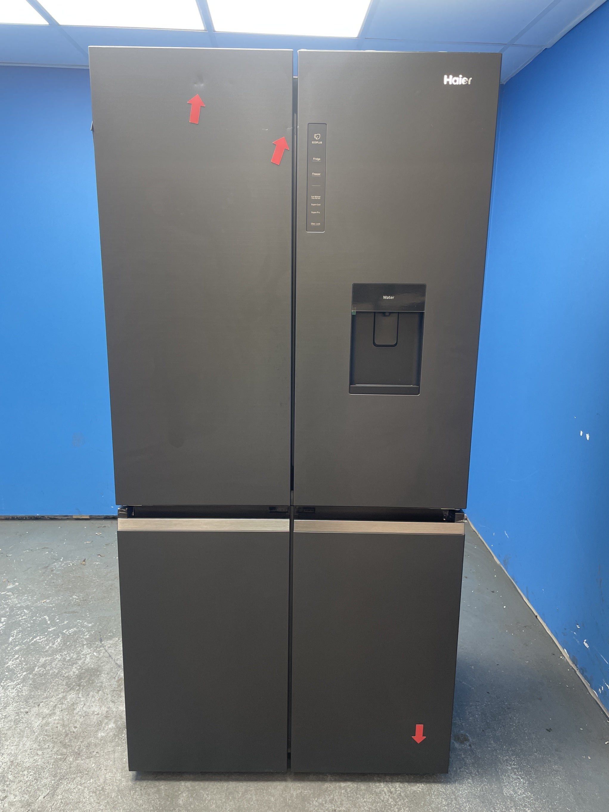 #GRC-159-072 - Haier HCR5919EHMB 528 Litre American Style Fridge Freezer