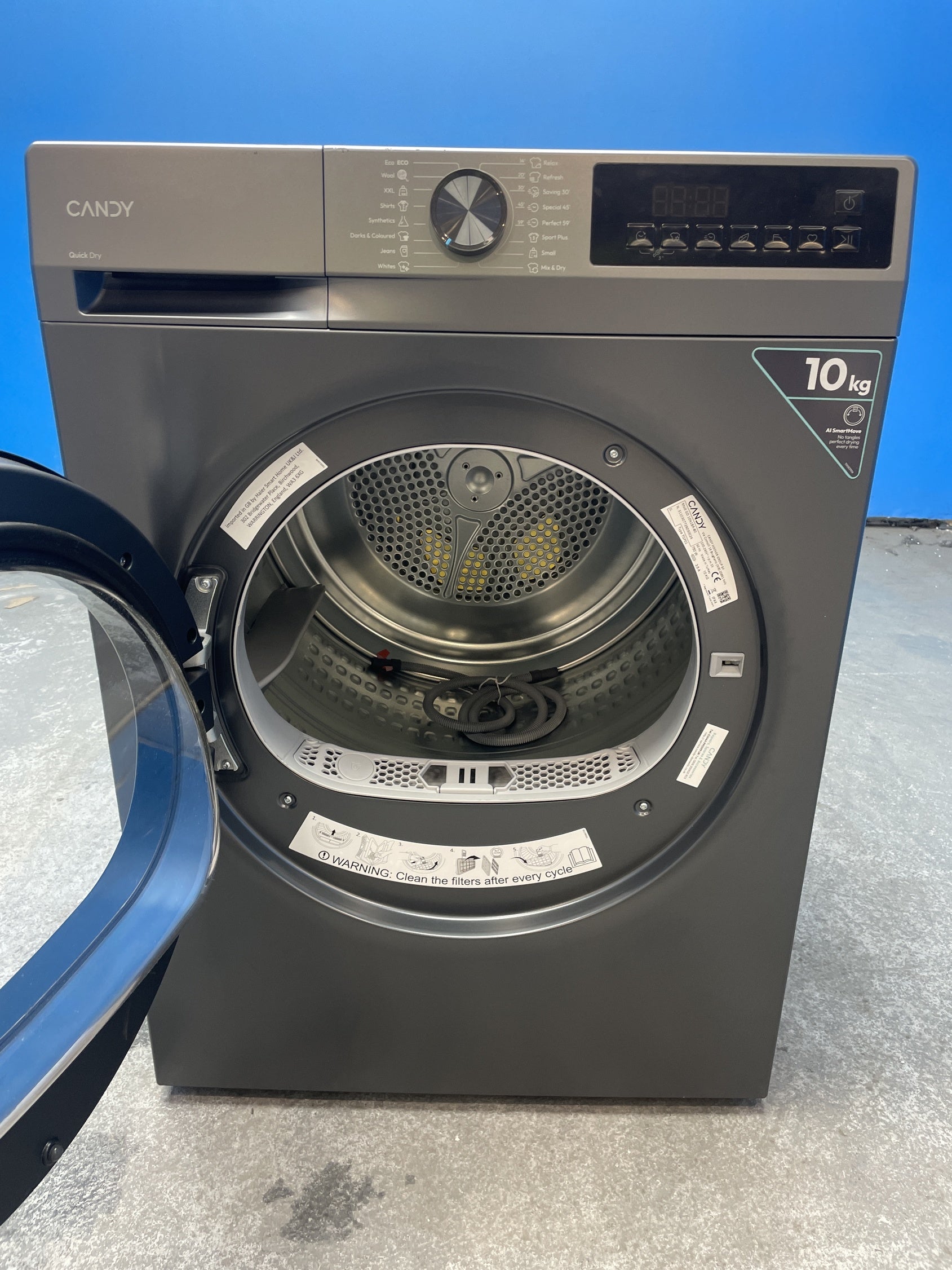#GRC-158-364 - Candy Quick Pro GD 10N1BR-80 10kg Heat Pump Tumble Dryer