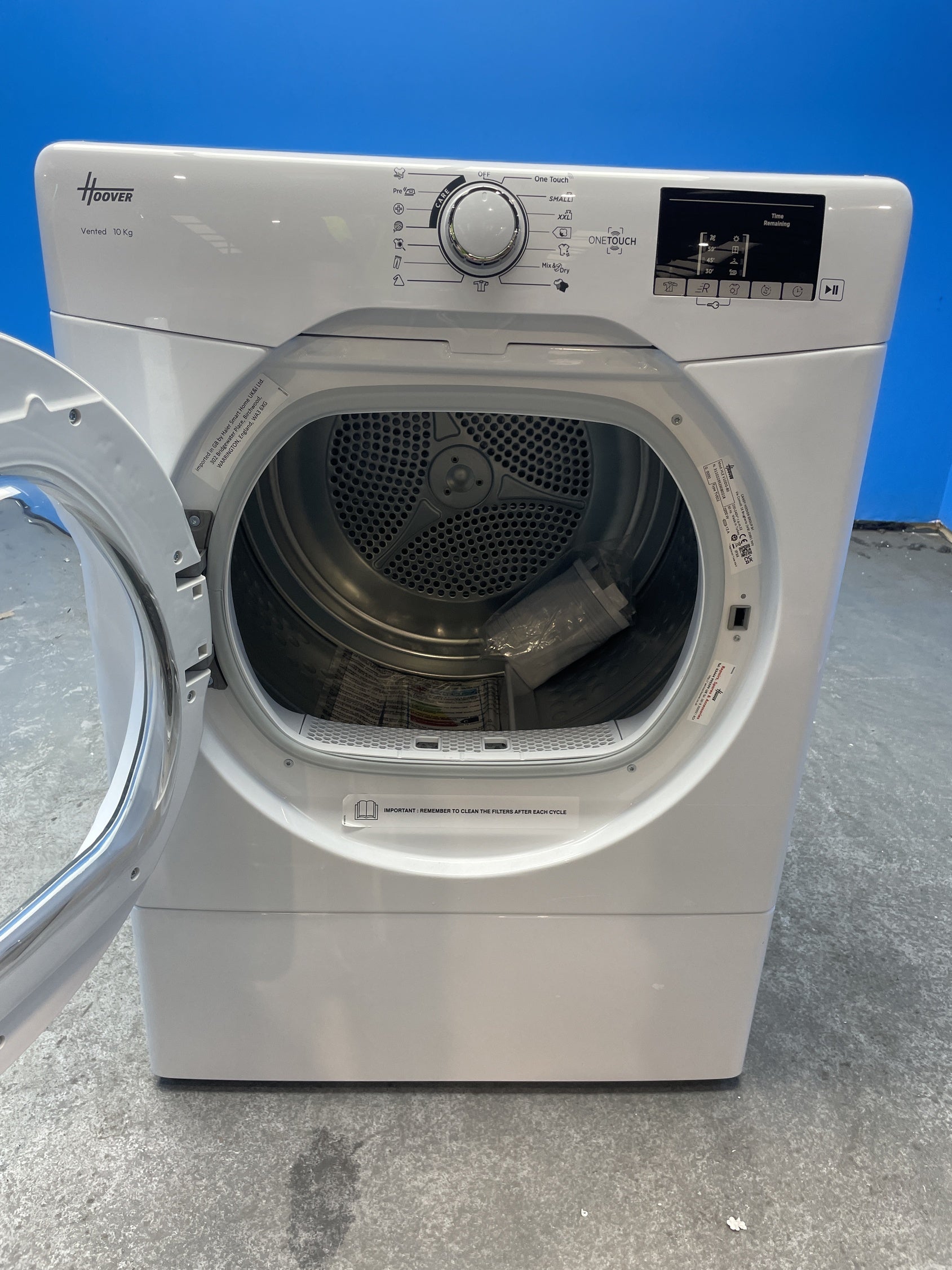 #GRC-158-376 - Hoover HLE V10DG-80 10kg Vented Tumble Dryer