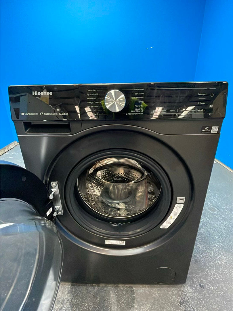 #GRC-162-200 - Hisense WD5S1045BB 10.5/6kg 1400rpm Auto Dosing Washer Dryer