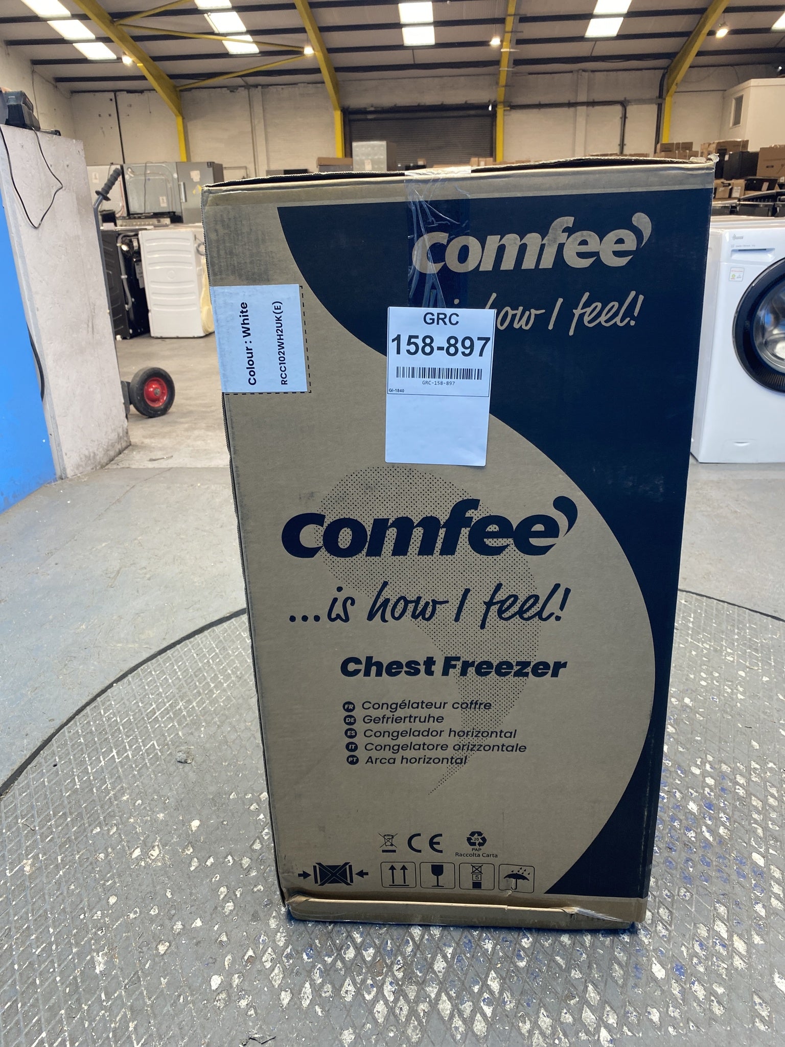 #GRC-158-897 - Comfee RCC102WH2UK(E) 99 Litre Capacity Dual Mode Chest Freezer