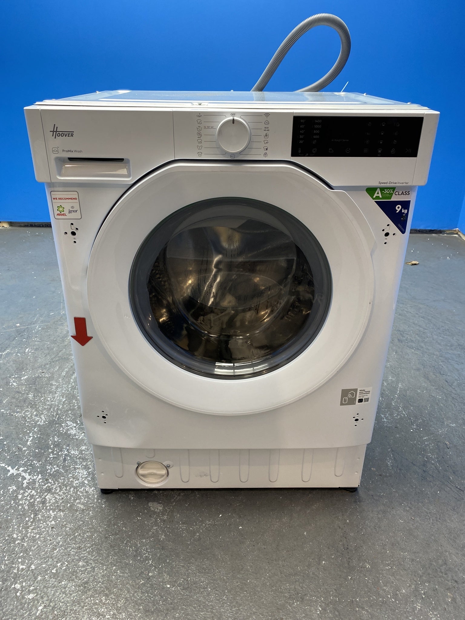 Hoover H-WASH 400 BH4S49M6D9J-80 9kg 1400rpm Integrated Washing Machine