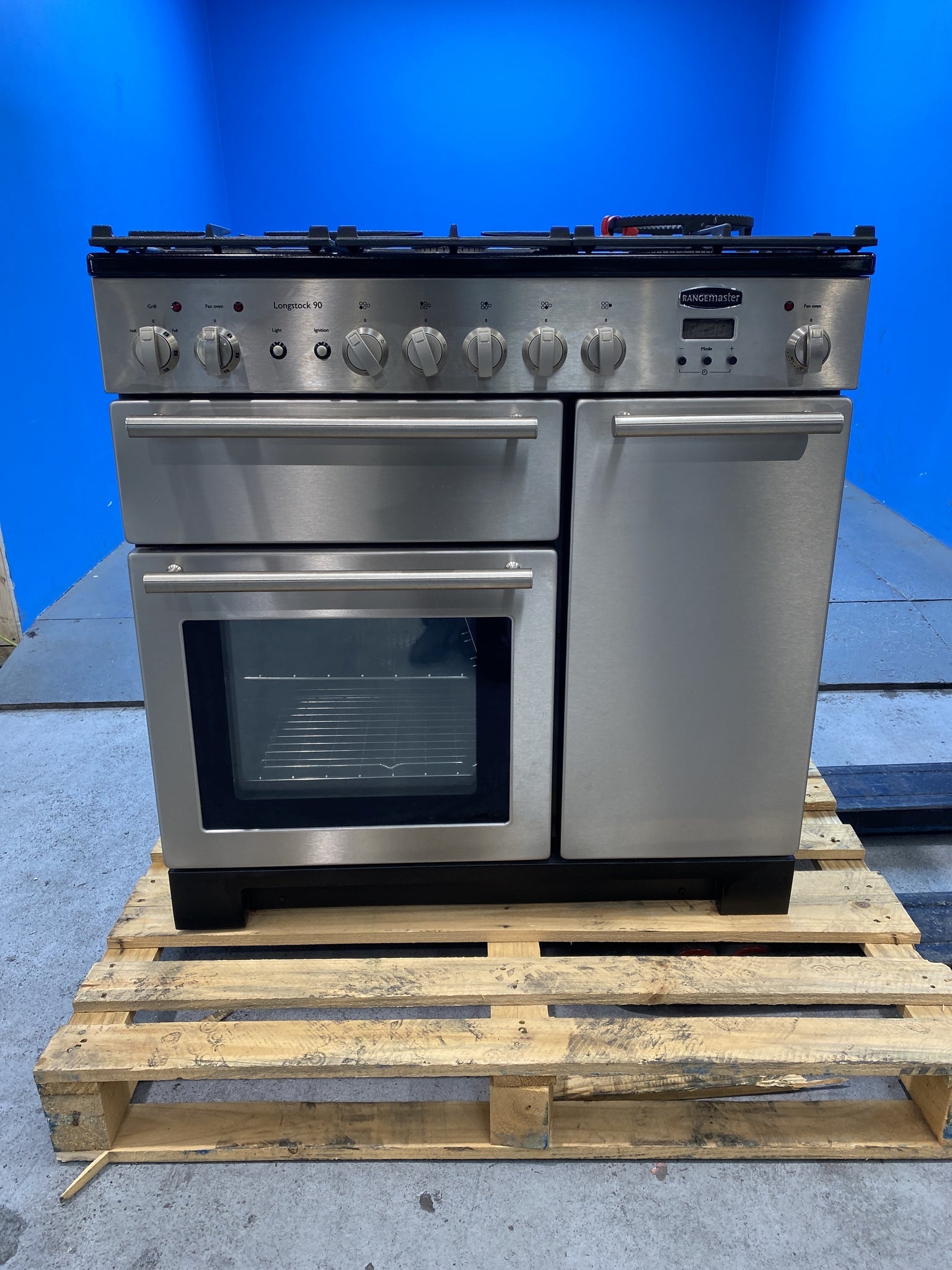 Rangemaster KCH90DFFSS/C Kitchener 90 Dual Fuel Range Cooker