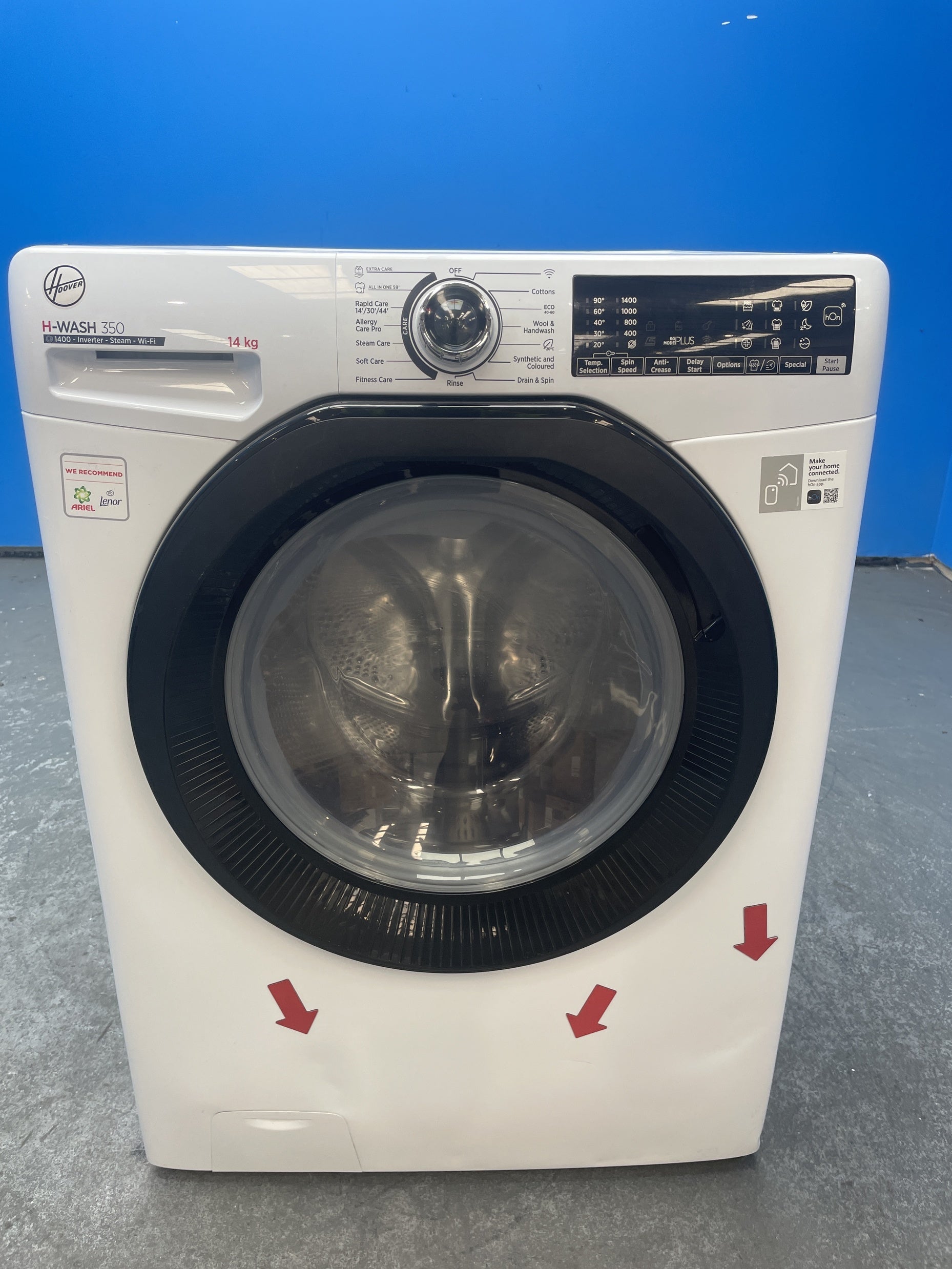 #GRC-160-101 - Hoover H3WPS4146TAMB-80 14kg 1400 Spin Washing Machine
