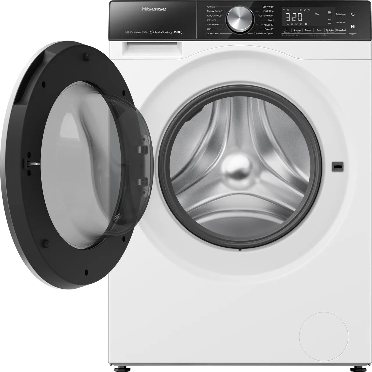 Hisense WF5S1045BW 10.5kg 1400rpm Auto Dosing Washing Machine – Renew 2 U