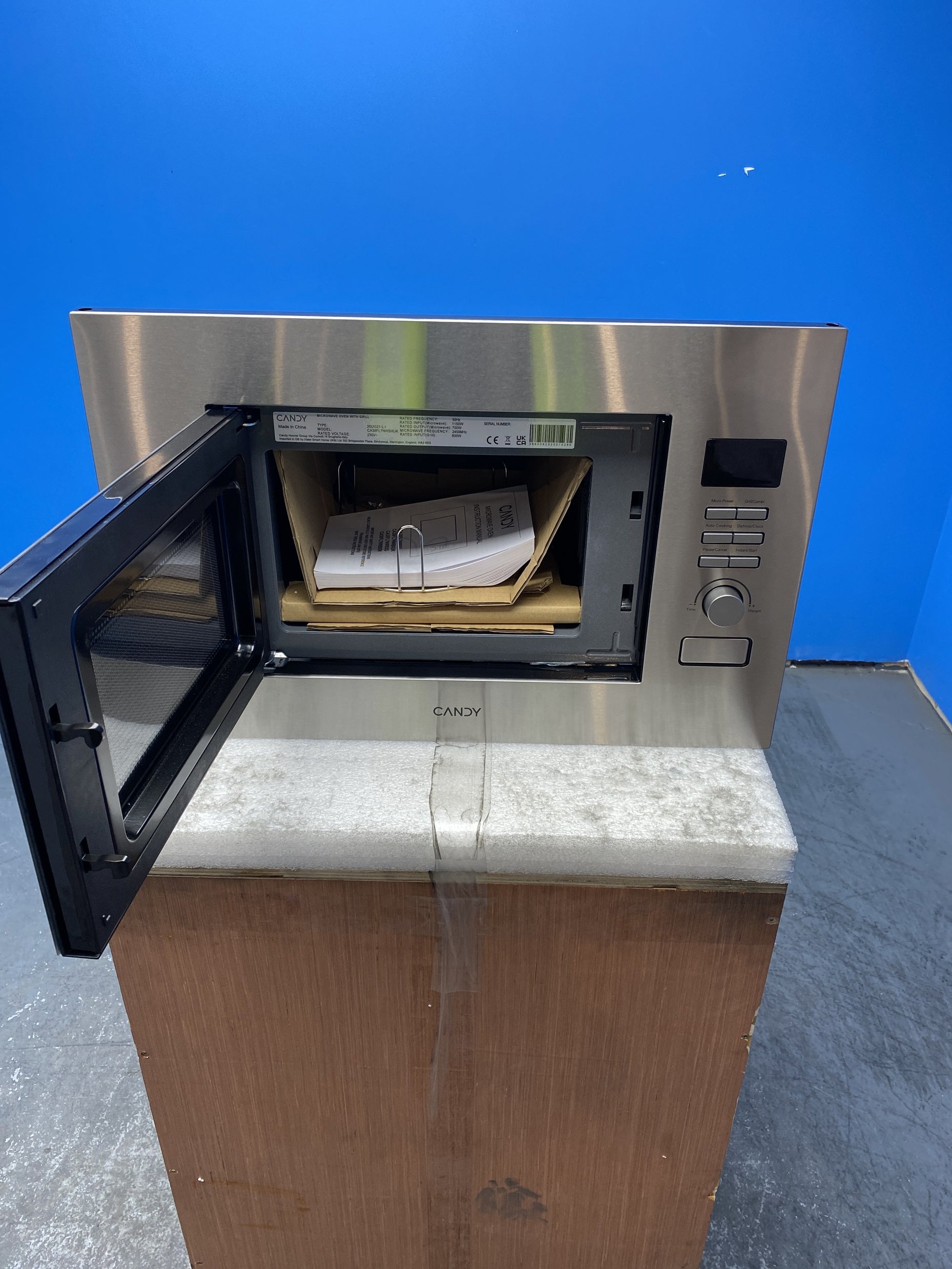 Candy CA38FL7NWBXUK 20L Built In Small Microwave with Grill