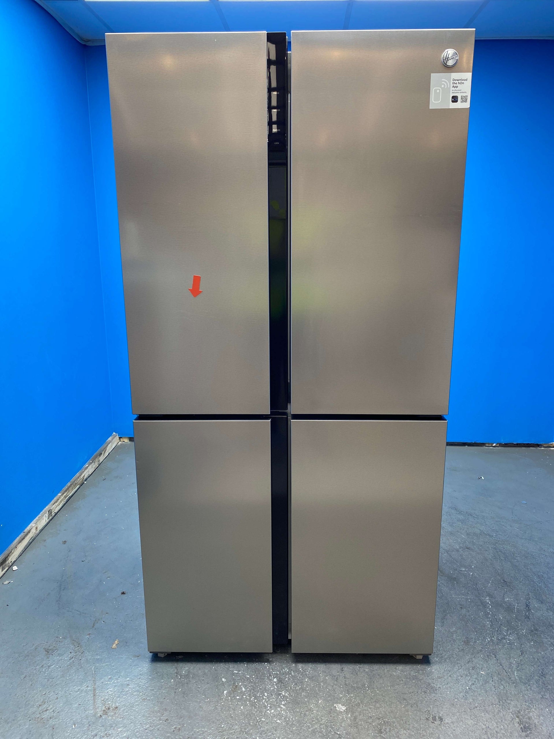Hoover HSC918ENXK 567L No Frost American Style Fridge Freezer