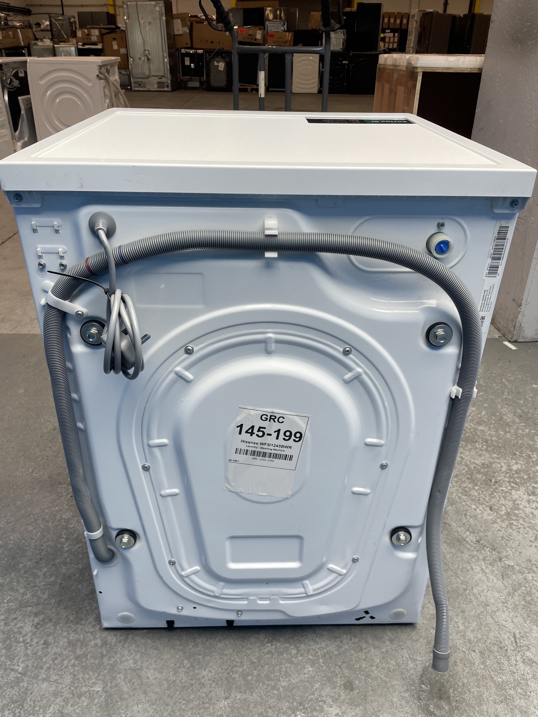 #GRC-145-199 - Hisense 5i Series WF5I1245BWR 12kg 1400rpm Washing Machine