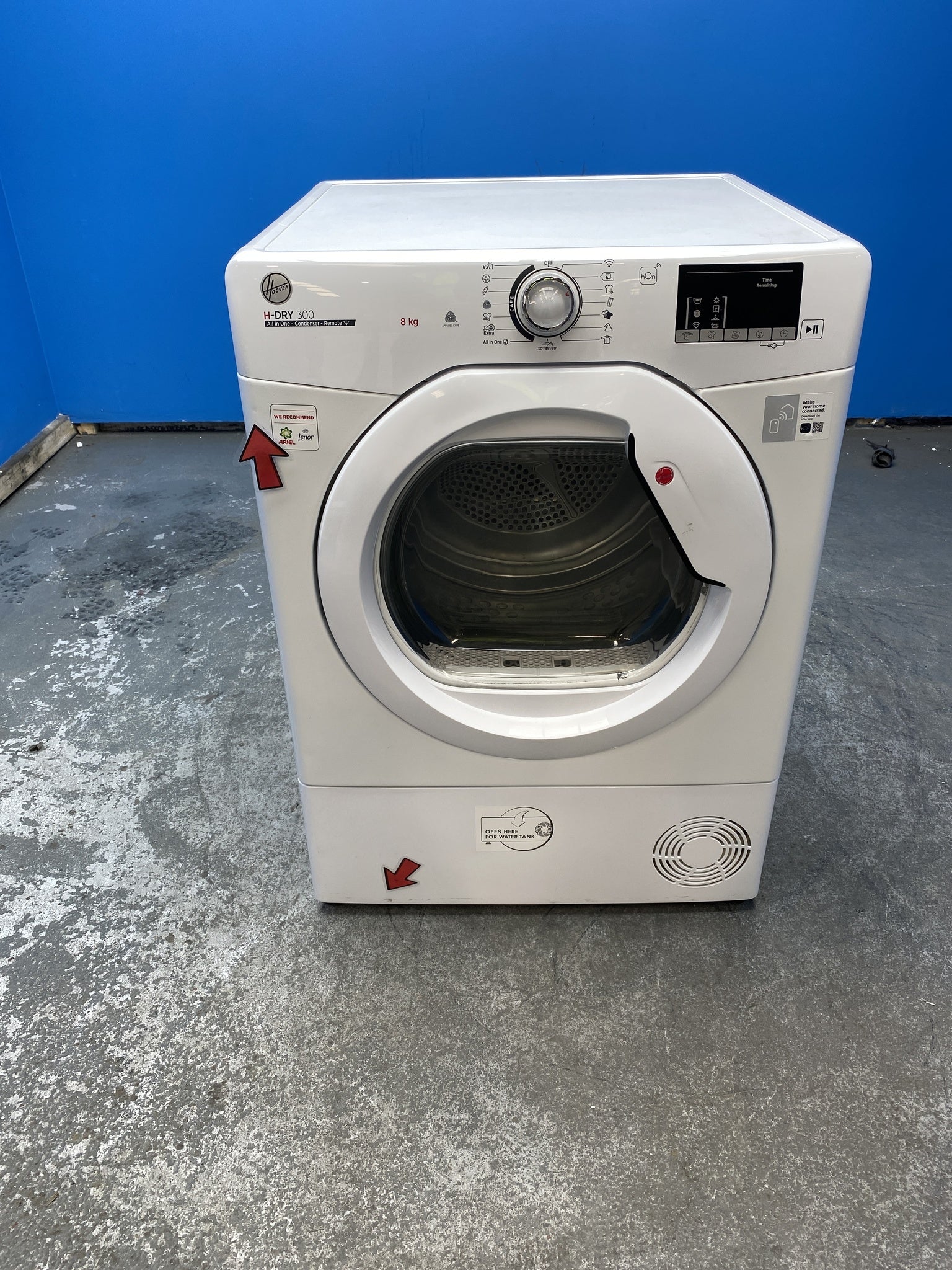 #GRC-156-383 - Hoover HLEC8DG 8kg Condenser Tumble Dryer