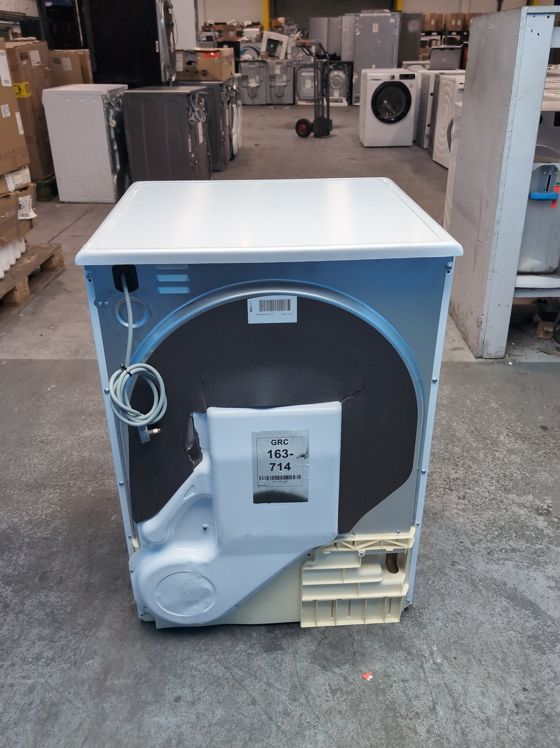 #GRC-163-714 - Candy Smart 9kg Condenser Tumble Dryer – WiFi Connected, White, G Energy Rating