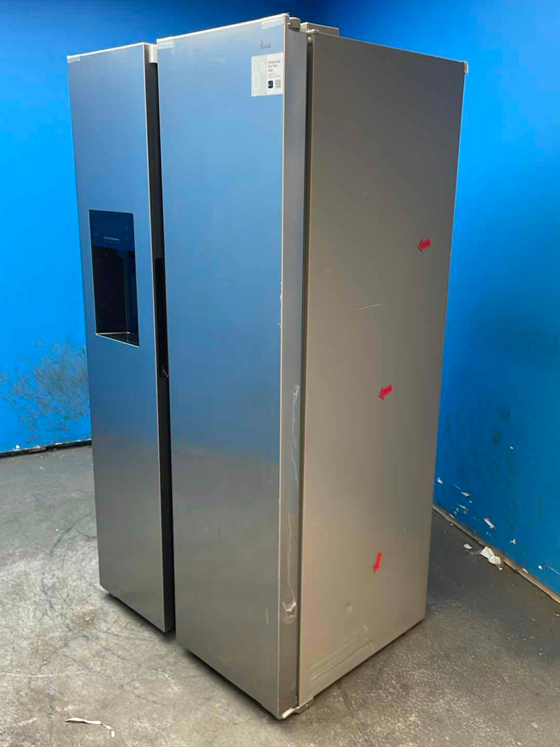 #GRC-160-811 - Hoover H-FRIDGE 700 HOSS3T918EIXK American Side by Side Fridge Freezer