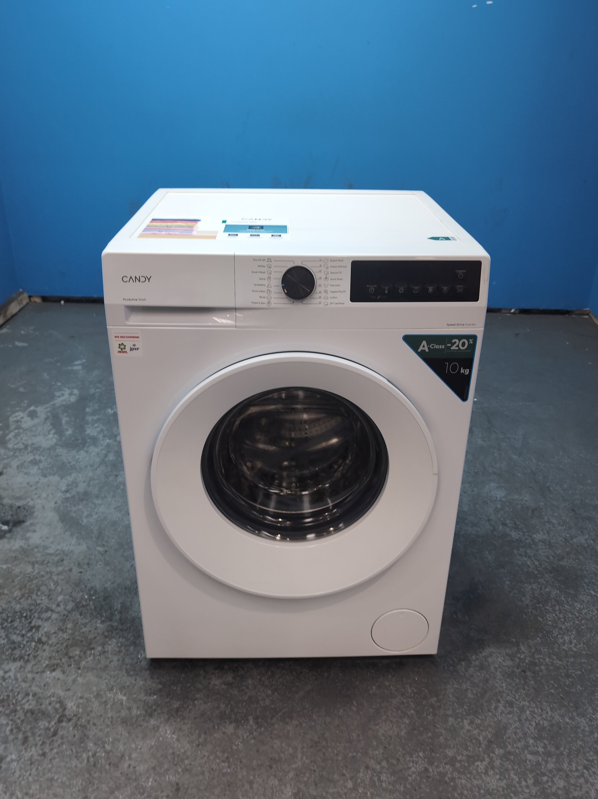 #GRC-164-396 - Candy Quick Pro 10kg 1400rpm Washing Machine – Quick Wash, Smart Spray, White