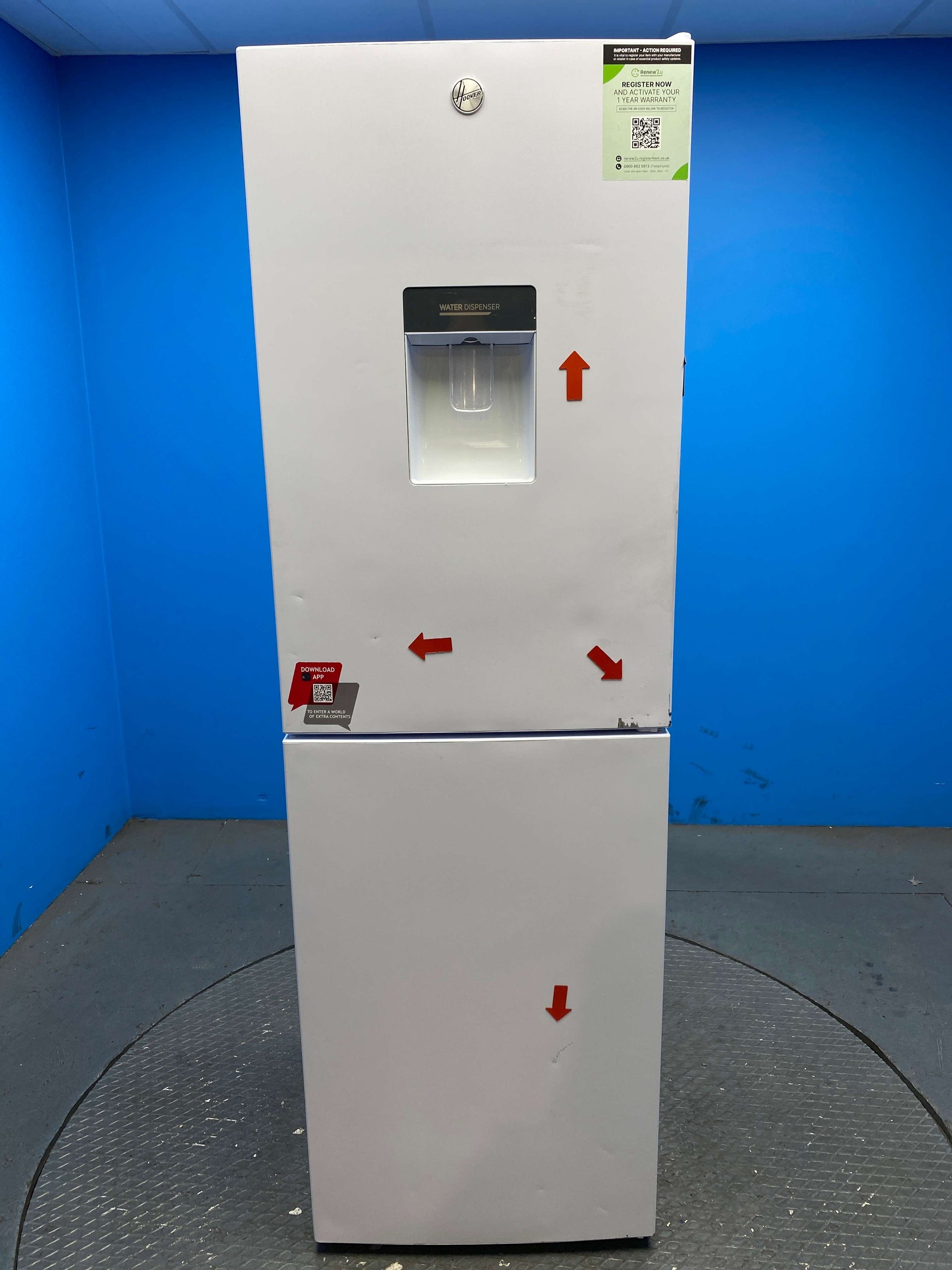 Hoover HOCT3L517FWWK 252 Litre Combi Fridge Freezer