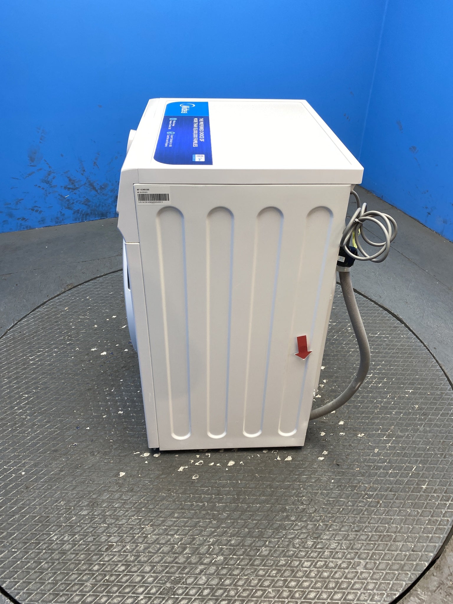 Midea MF10EW80BB 8kg 1400 Spin Washing Machine with Steam Care