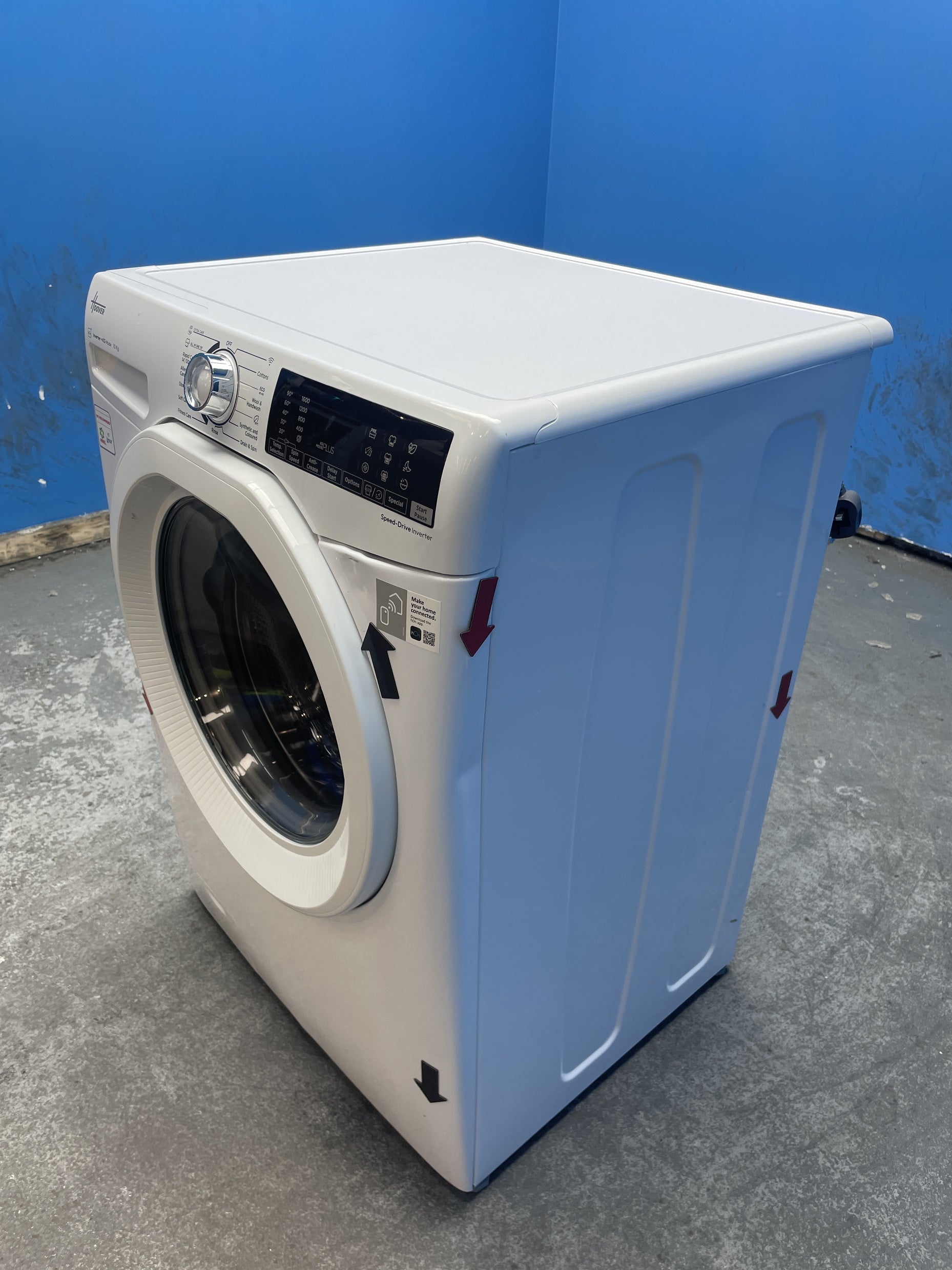 #GRC-159-536 - Hoover H-WASH 350 H3WPS6106TAMB6 10kg 1600 Spin Washing Machine