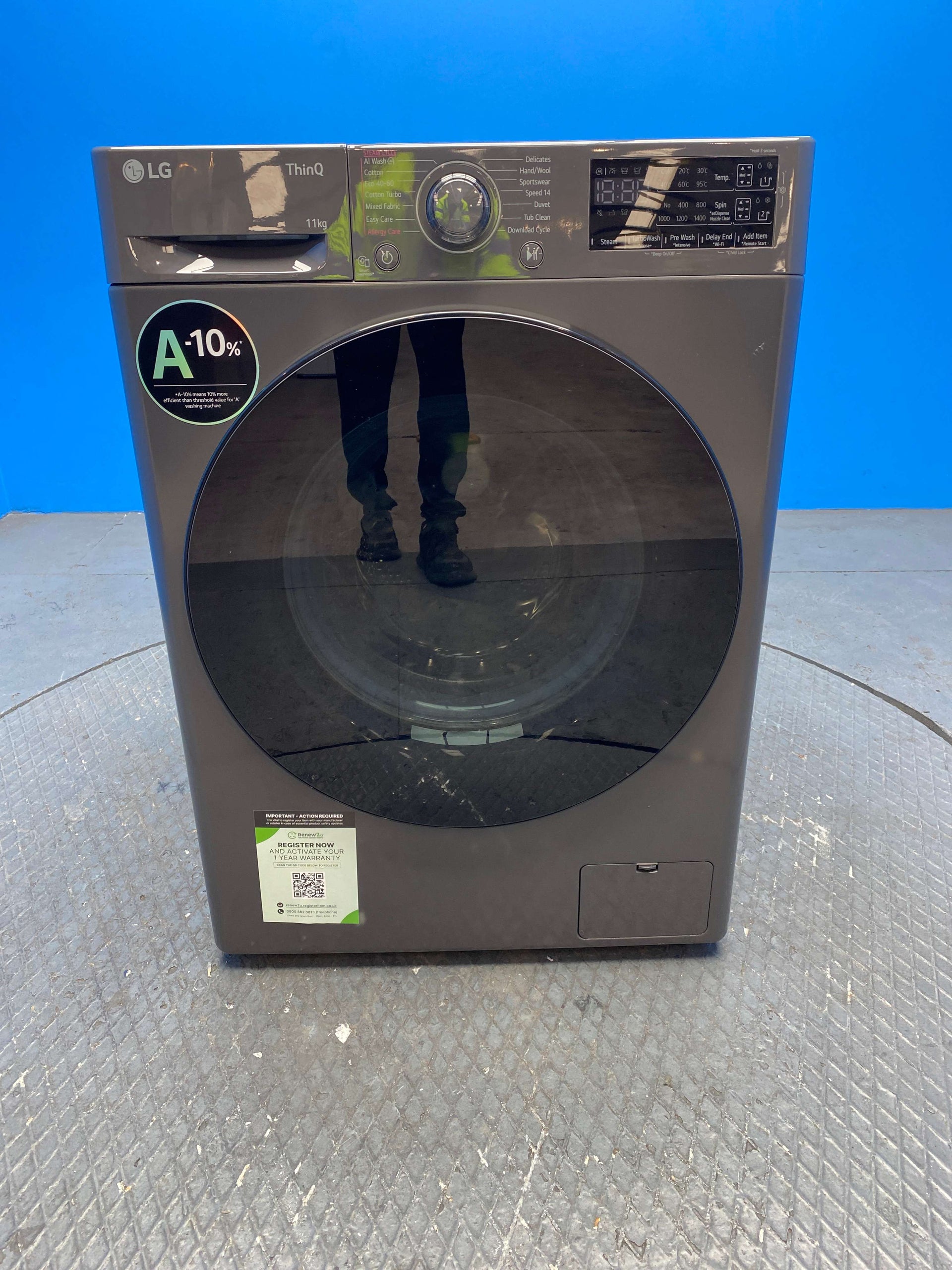LG F4Y511GBLA1 11kg 1400 Spin Direct Drive Washing Machine