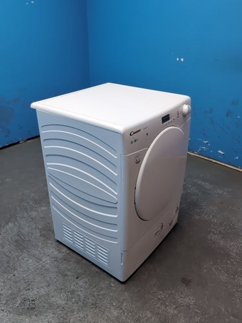 #GRC-162-768 - Candy Smart 8kg Condenser Tumble Dryer – Sensor Drying, White, B Energy Rating
