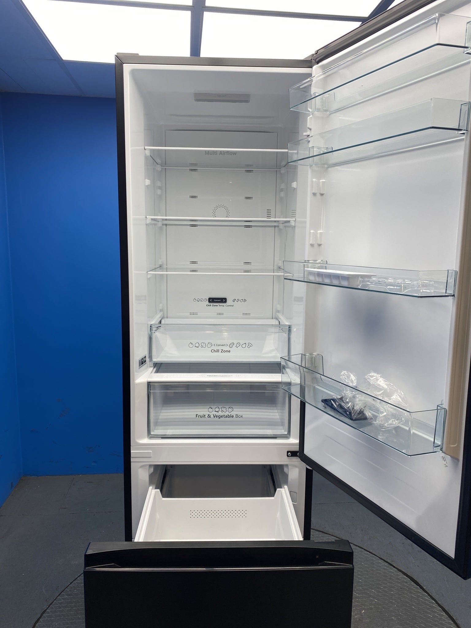 3 Door Fridge Freezer 70/30 D Energy Black