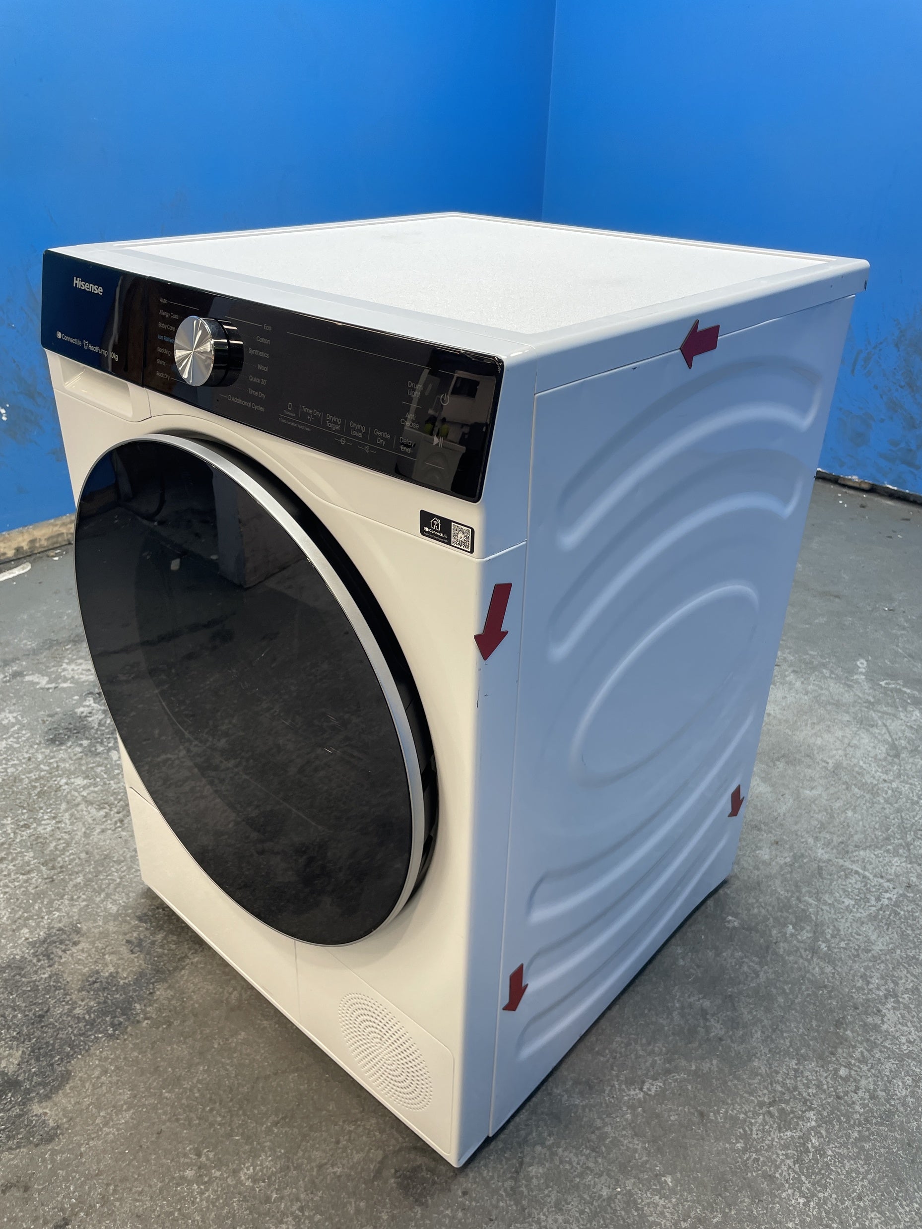 #GRC-158-082 - Hisense DH5S102BW 10kg Heat Pump Tumble Dryer