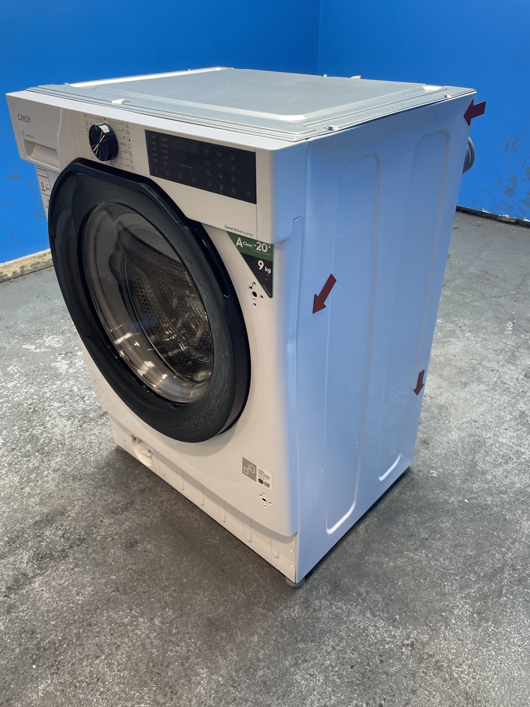 #GRC-144-967 - Candy Smart BC4S49M6DB8J-80 Integrated 9kg 1400rpm Washing Machine