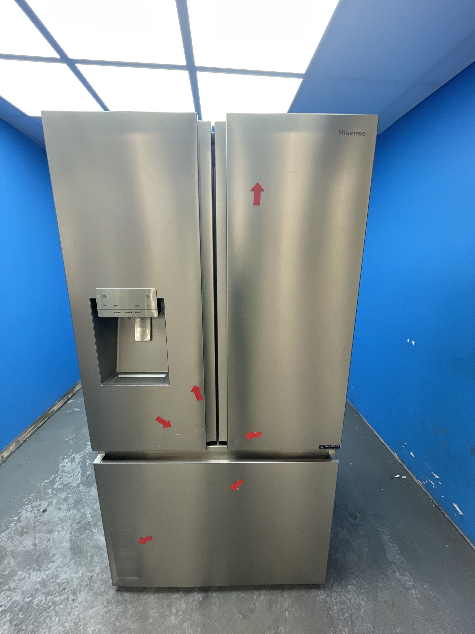 #GRC-163-160 - Hisense RF793N4SASE 612L French Door Fridge Freezer with Ice & Water