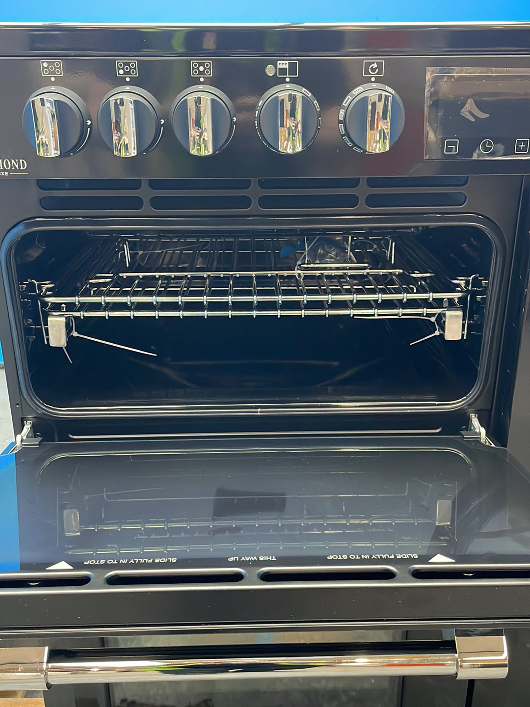 #GRC-164-431 - Stoves Richmond Deluxe 90DF Dual Fuel Range Cooker – 174L Capacity, 5 Burners, AirFry, SteamCleanse