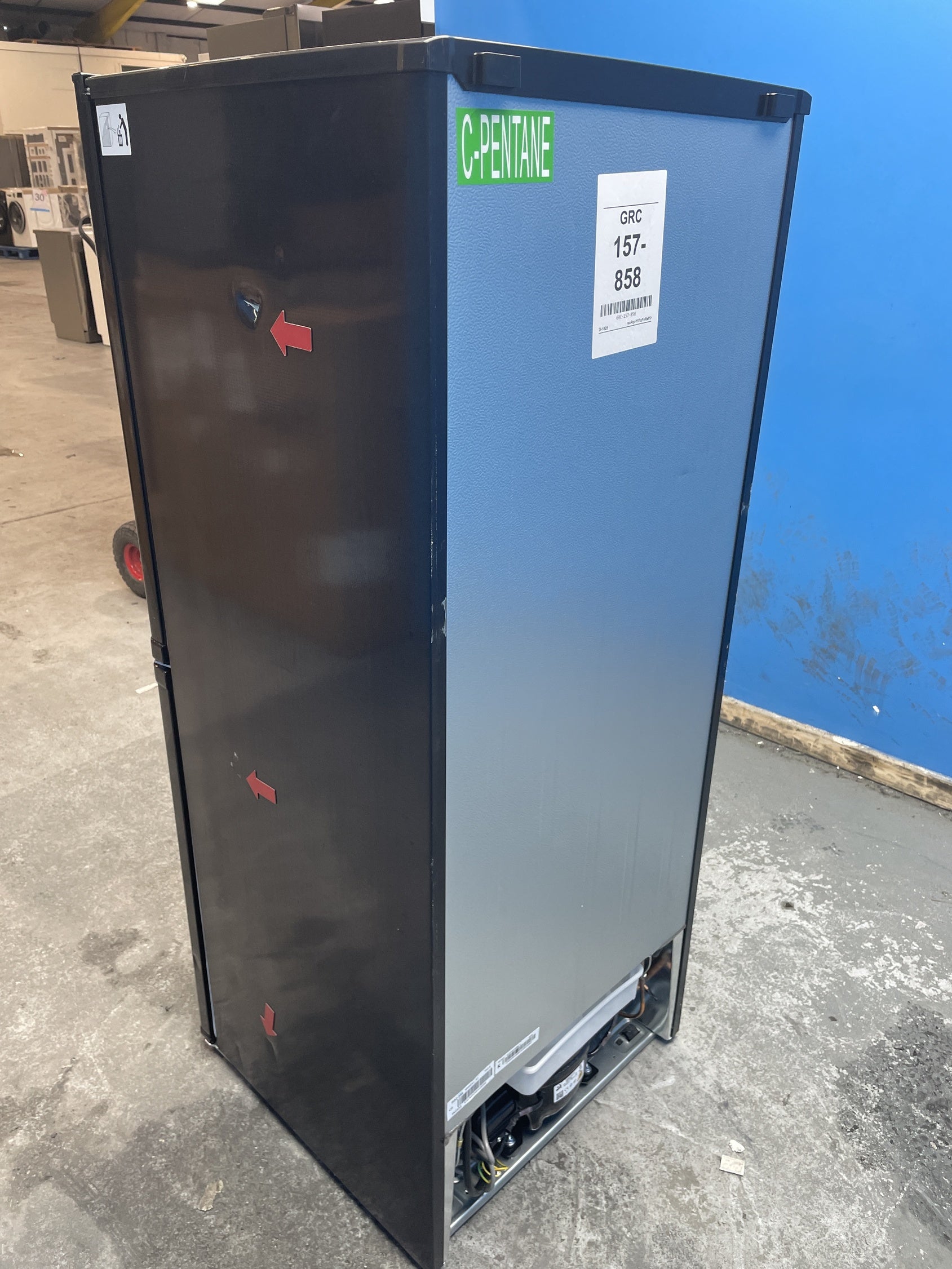 #GRC-157-858 - Candy CCH1S513EBK 185 Litre Combi Fridge Freezer