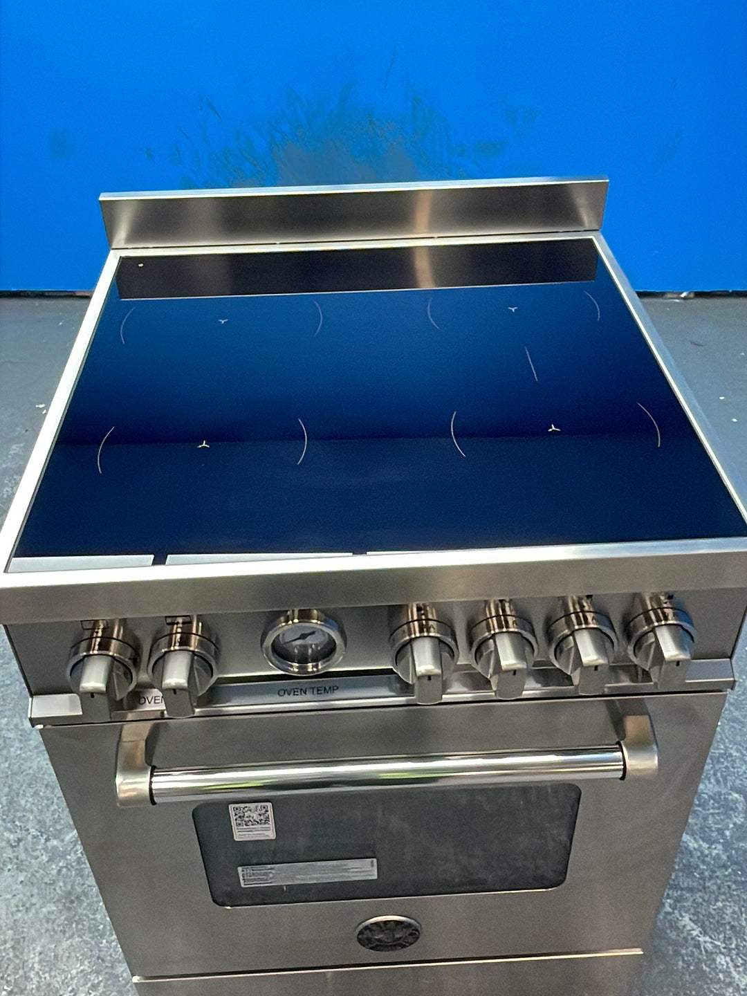 #GRC-164-445 - Bertazzoni Master Series 60cm Electric Range Cooker – 69L Capacity, 4 Zone Induction Hob, Stainless Steel