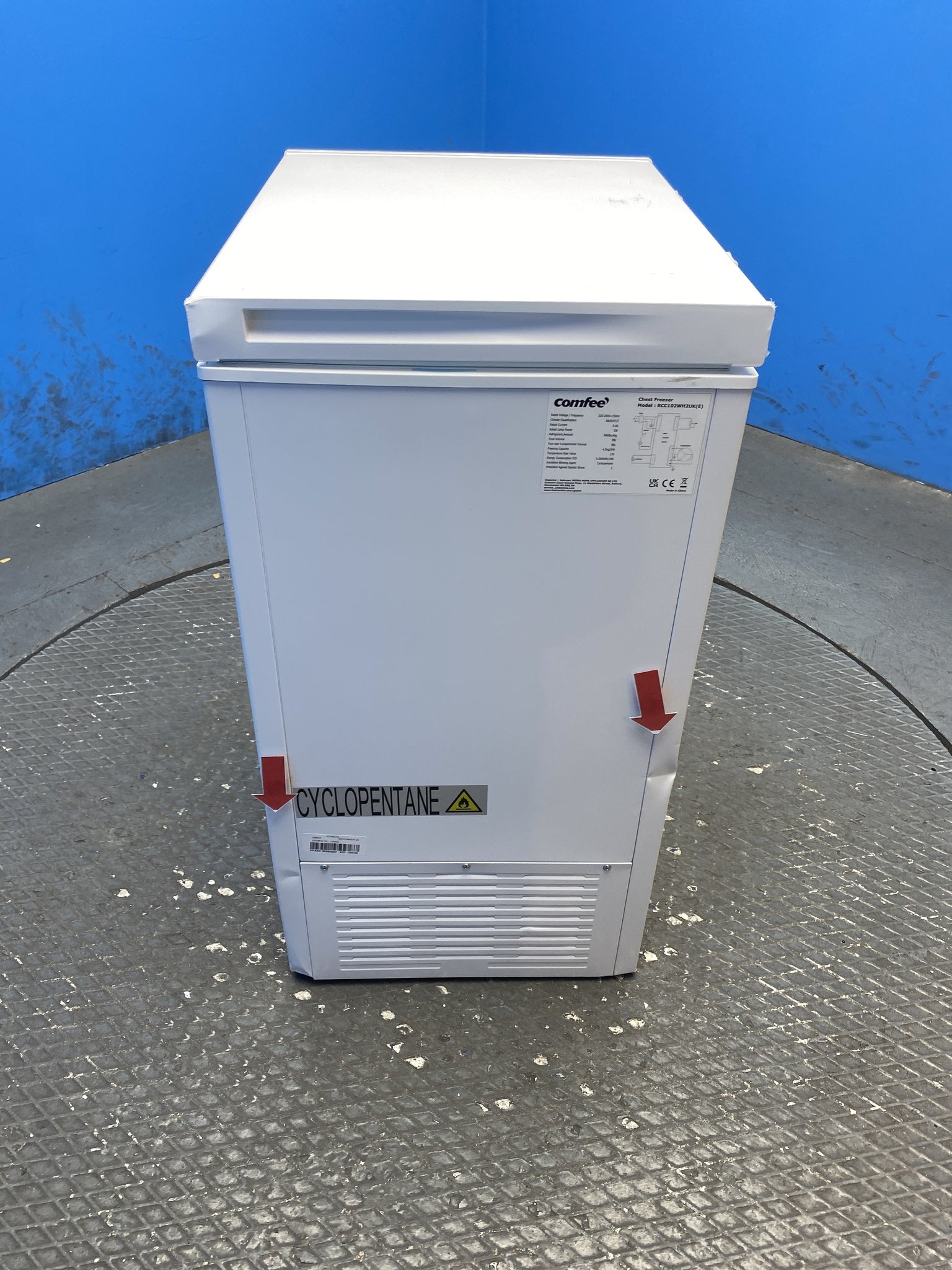 COMFEE RCC102WH2UK(E) 99L Dual Mode & Inverter Chest Freezer