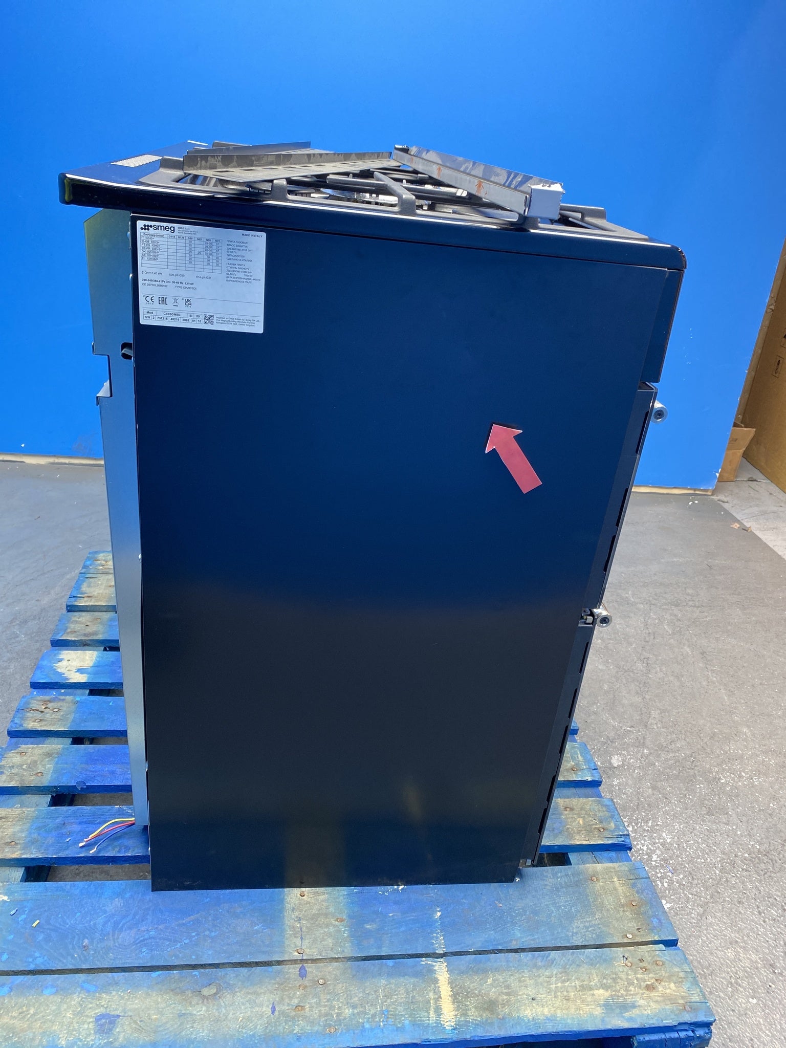 Smeg CX93GMBL 90cm Dual Fuel Range Cooker