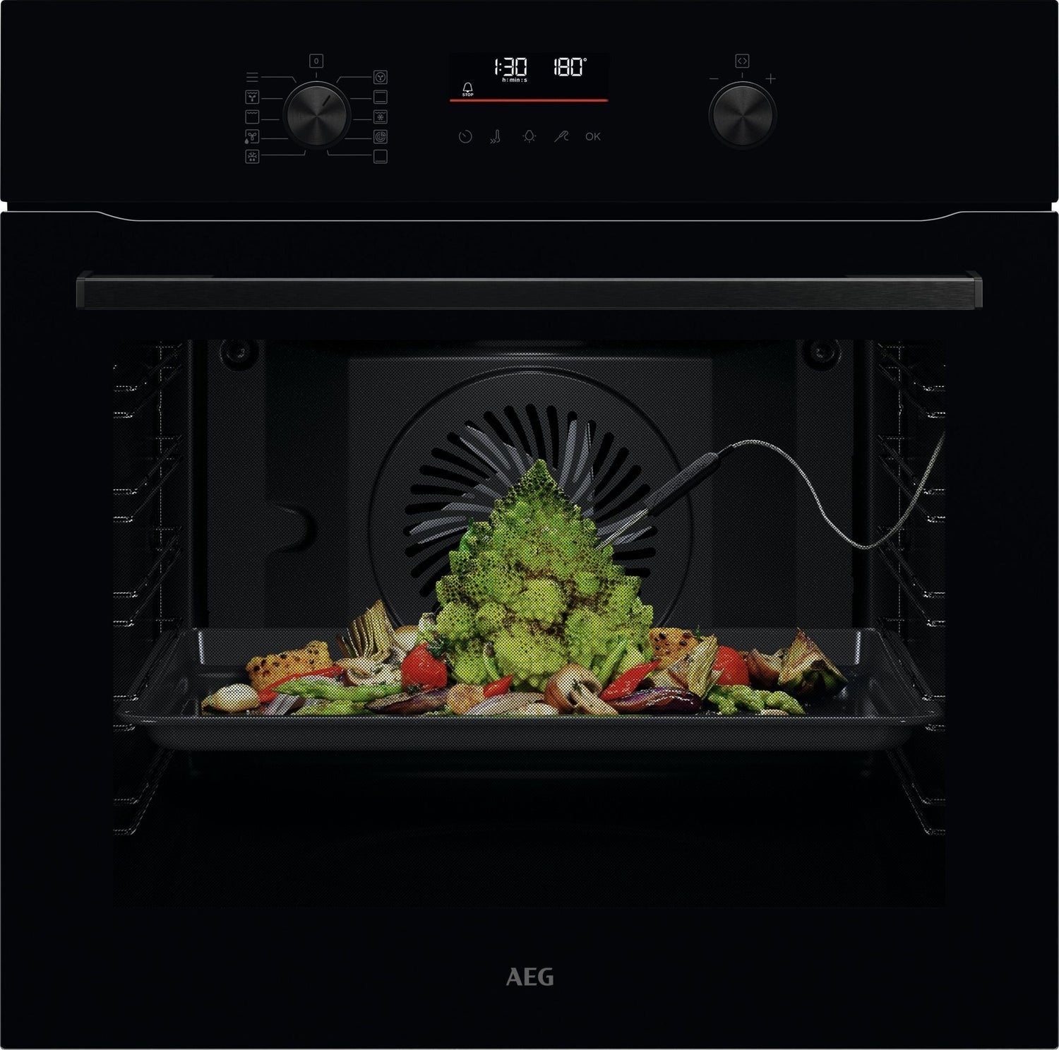AEG 6000 SenseCook OS6AB50AK Built-In 71 Litre Single Oven – Renew 2 U
