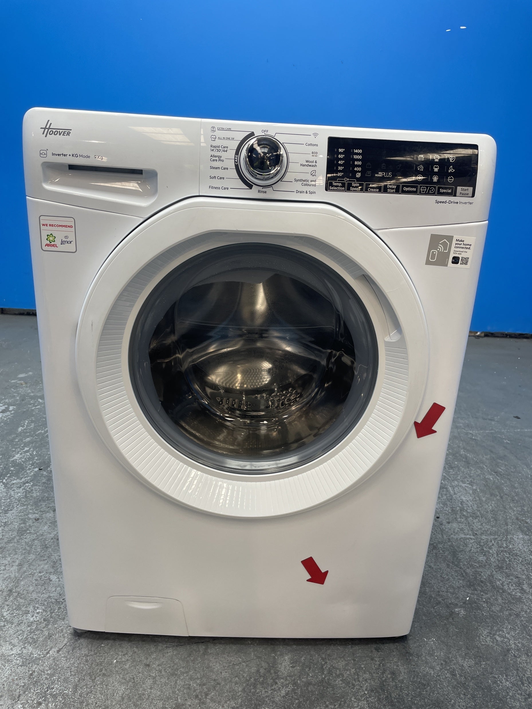 #GRC-159-994 - Hoover H-WASH 350 H3WPS696TAM6-80 9kg 1600rpm Washing Machine
