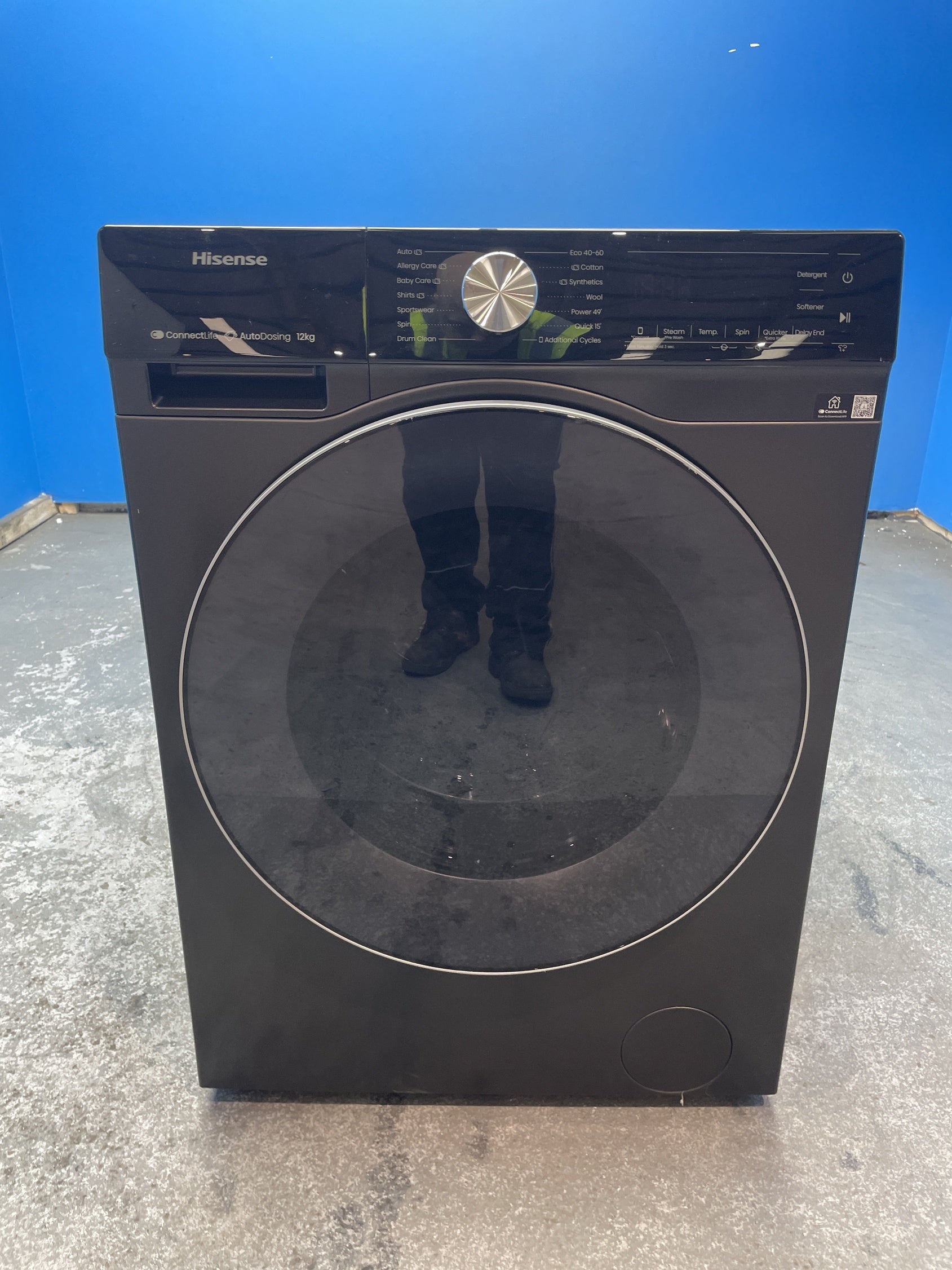 #GRC-136-305 - Hisense WF5S1245BB 12kg 1400rpm Smart Washing Machine