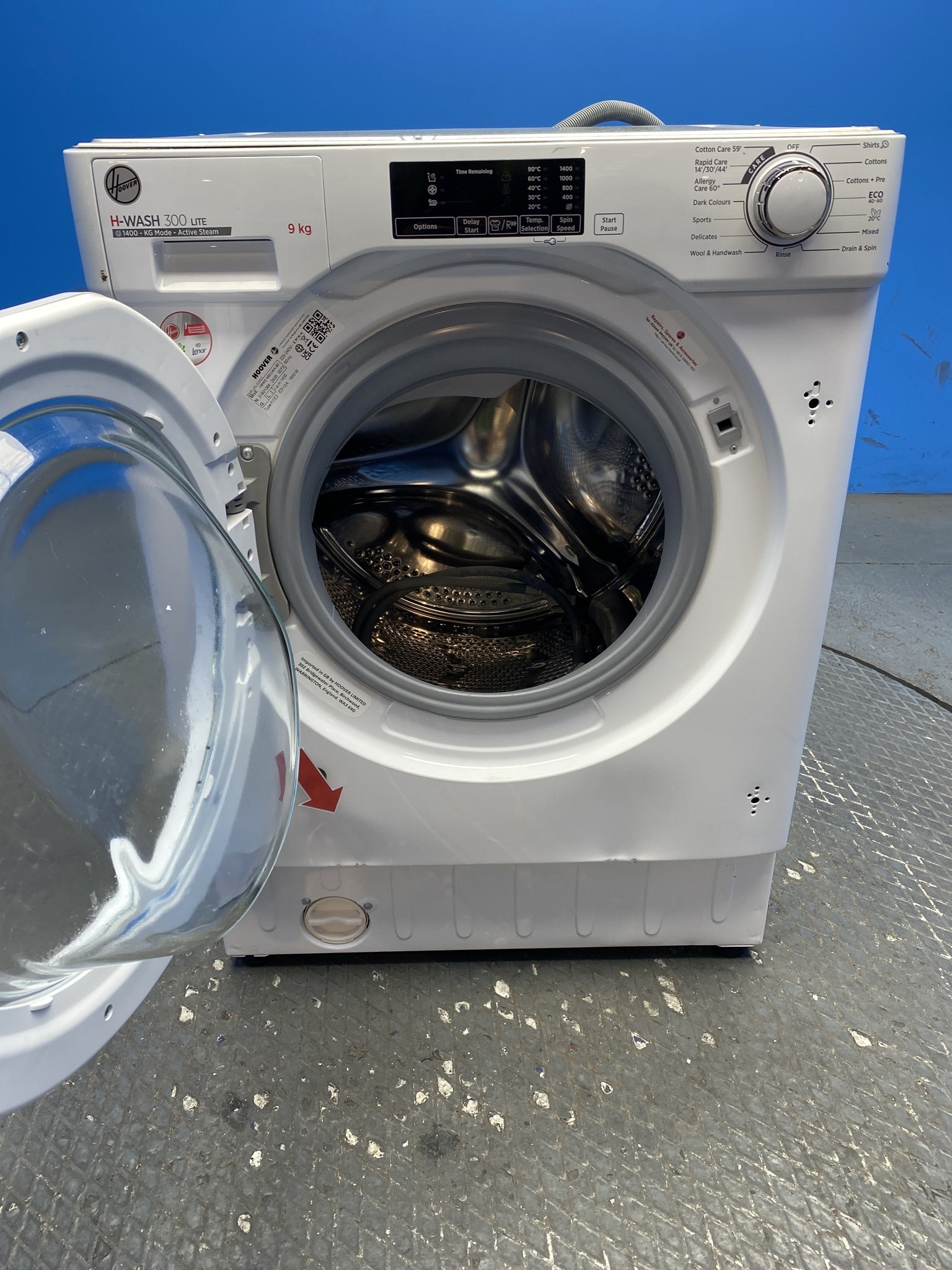 Hoover HBWS49D1W4 Integrated 9kg 1400 Spin Washing Machine