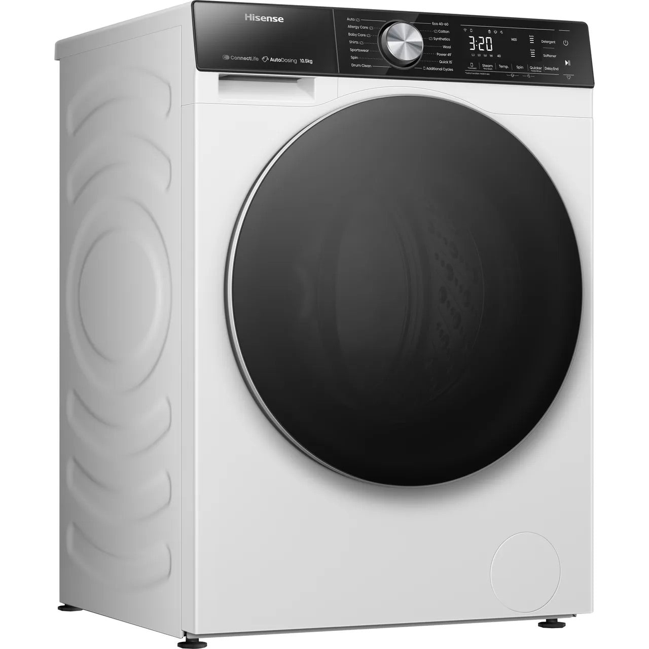 Hisense WF5S1045BW 10.5kg 1400rpm Auto Dosing Washing Machine – Renew 2 U