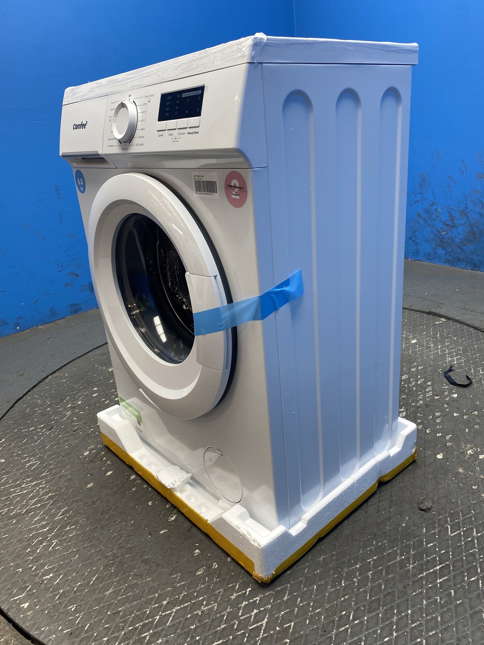 #GRC-158-901 - Comfee CFE10EW60/W Slim 6kg 1000rpm Washing Machine