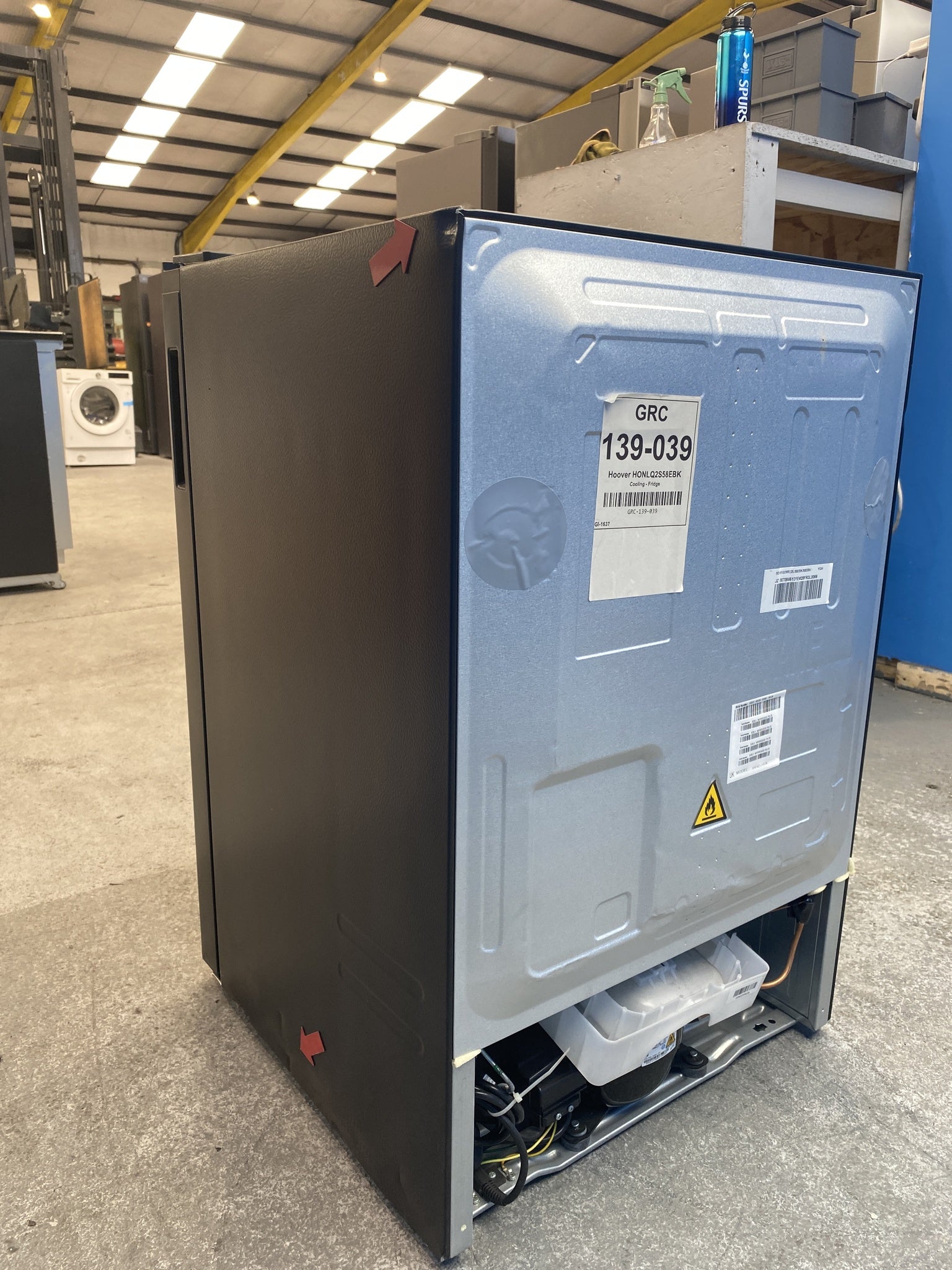 #GRC-139-039 - Hoover HONLQ2S58EBK H-FRIDGE 300 Mini Undercounter Fridge