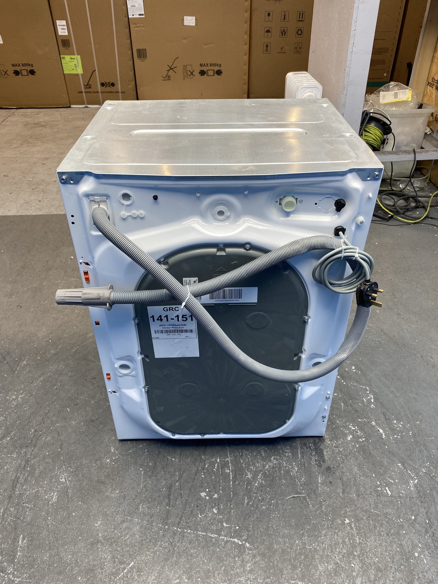 AEG 8000 PowerCare L8WE84636BI 8/4kg 1600rpm Integrated Washer Dryer