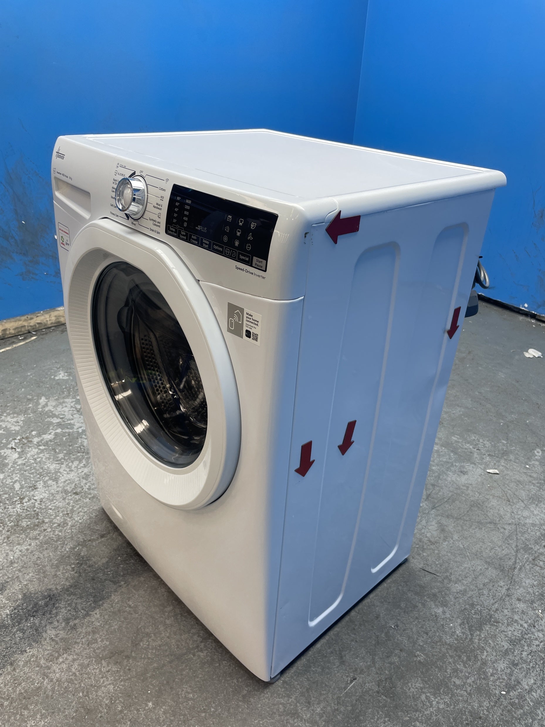 #GRC-159-054 - Hoover H-WASH 350 H3WPS 686TAM6 8kg 1600rpm Washing Machine
